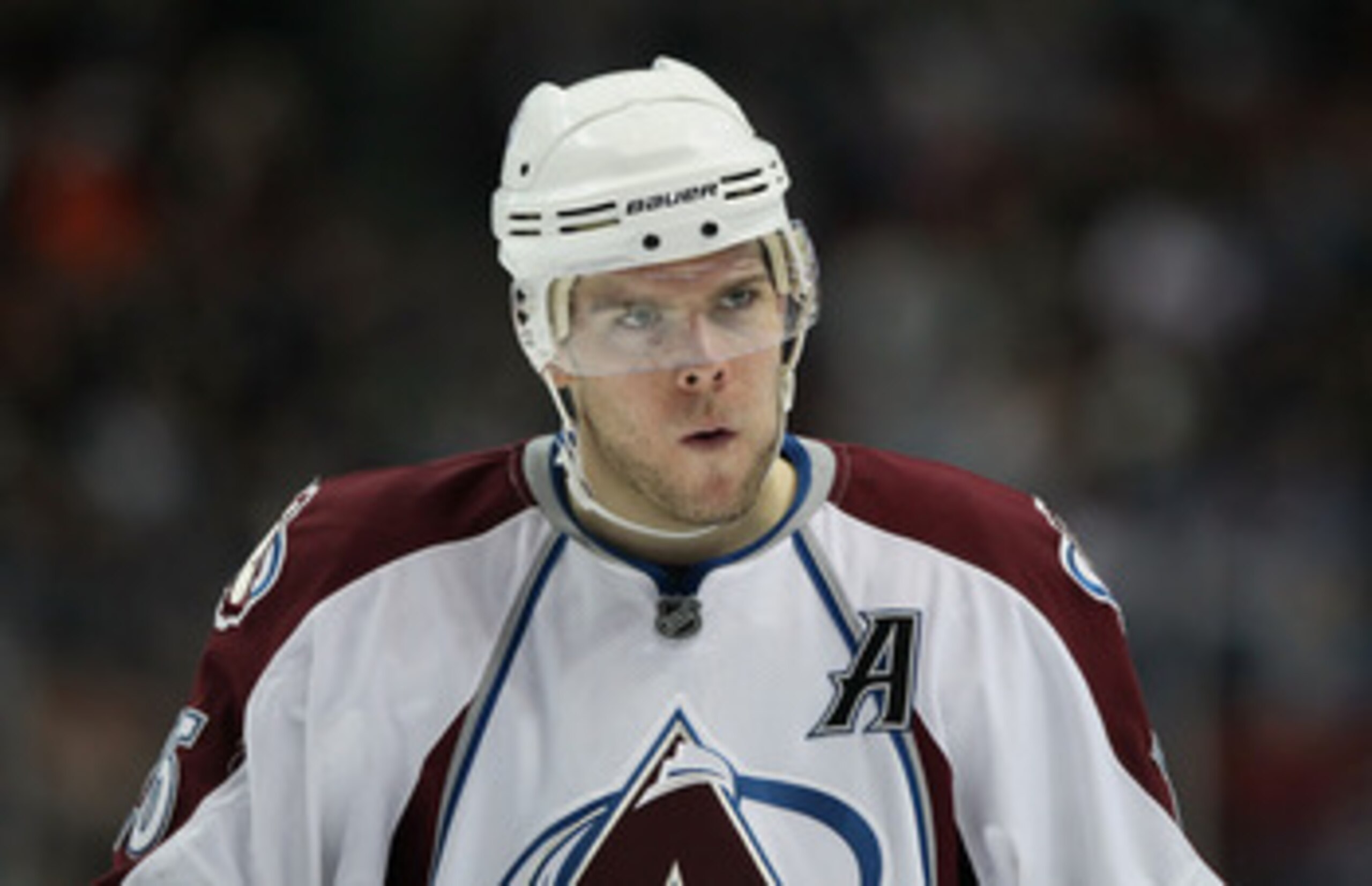 ANAHEIM, CA - FEBRUARY 27:  Paul Stastny #26 of the Colorado Avalanche looks on against the Anaheim Ducks at Honda Center on February 27, 2011 in Anaheim, California.  (Photo by Jeff Gross/Getty Images)