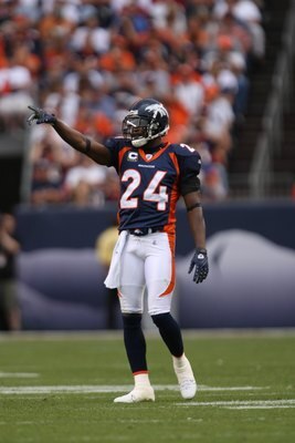 DENVER - SEPTEMBER 16:  Champ Bailey #24 of the Denver Broncos awaits action as the Denver Broncos defeated the Oakland Raiders 23-20 in overtime during week two NFL action at Invesco Field at Mile High on September 16, 2007 in Denver, Colorado.  (Photo b