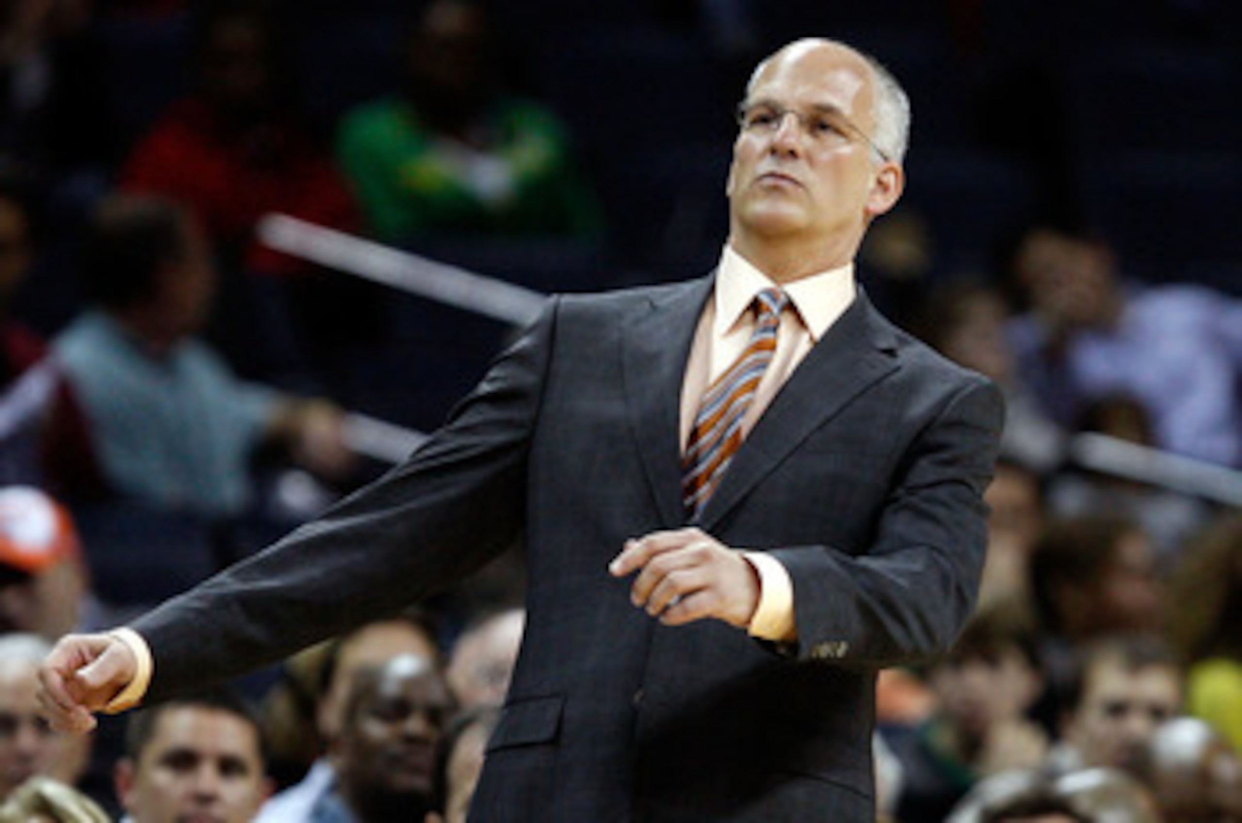 CHARLOTTE, NC - MARCH 16:  Head coach Jay Triano of the Toronto Raptors watches his team in action against the Charlotte Bobcats during their game at Time Warner Cable Arena on March 16, 2009 in Charlotte, North Carolina.  NOTE TO USER: User expressly ack
