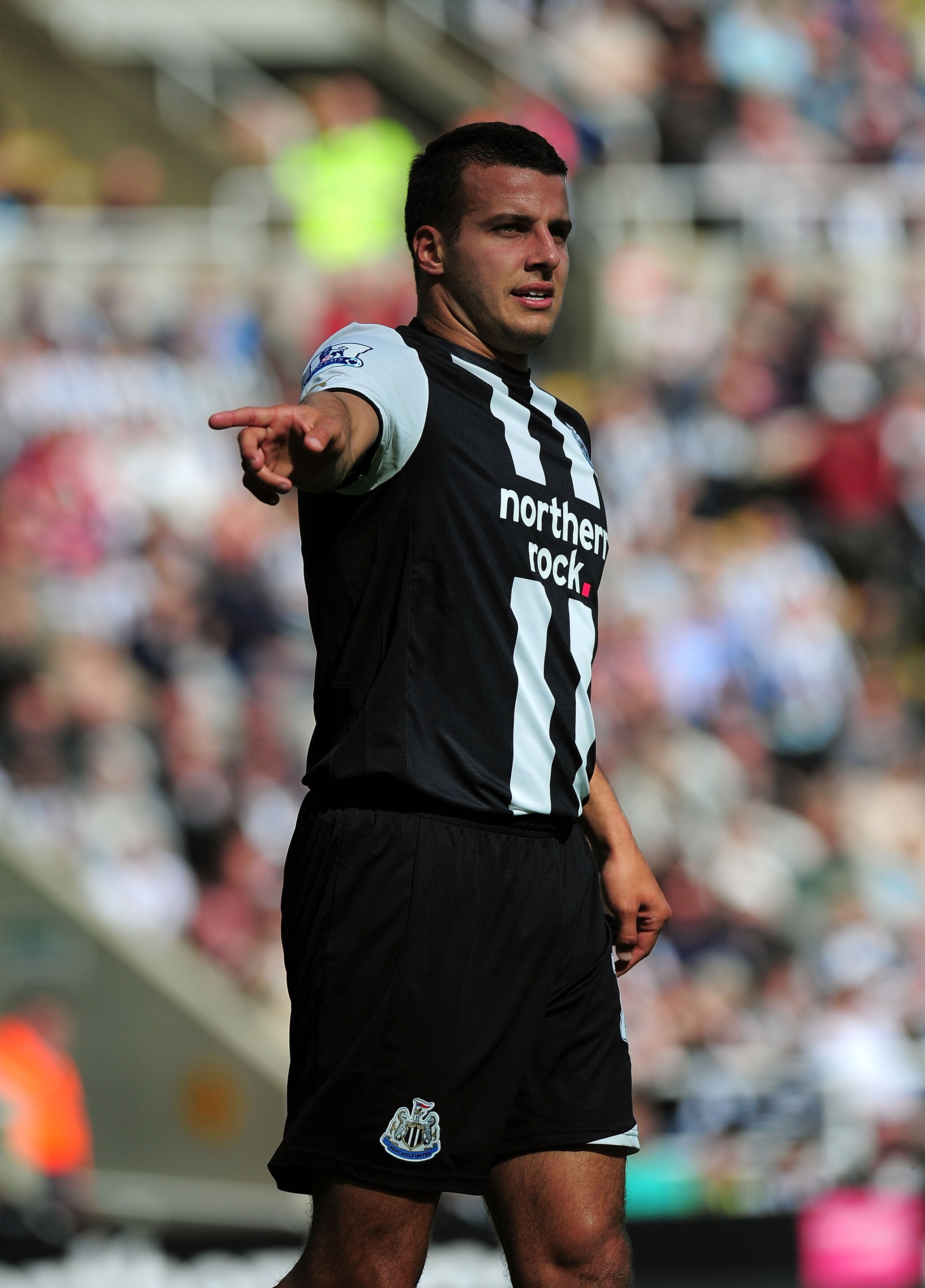 NEWCASTLE UPON TYNE, ENGLAND - MAY 22:  Newcastle player Steven Taylor in action during the Barclays Premier League game between Newcastle United and West Bromwich Albion at St James' Park on May 22, 2011 in Newcastle upon Tyne, England.  (Photo by Stu Fo