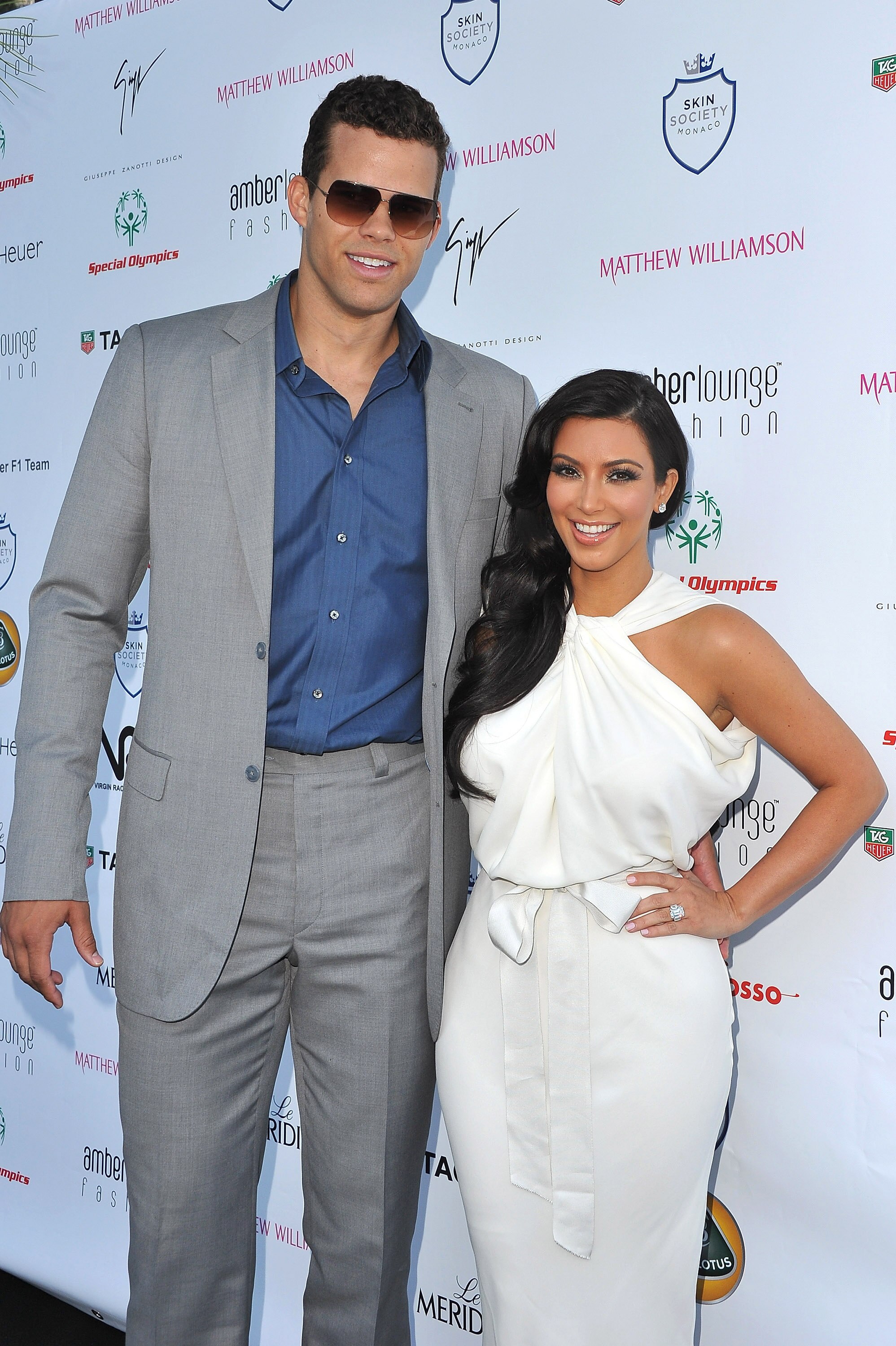 MONACO - MAY 27:  Kim Kardashian (L) and Kris Humphries (R) arrive to attend the AmberLounge Fashion Monaco 2011 on May 27, 2011 in Monaco.  (Photo by Pascal Le Segretain/Getty Images)