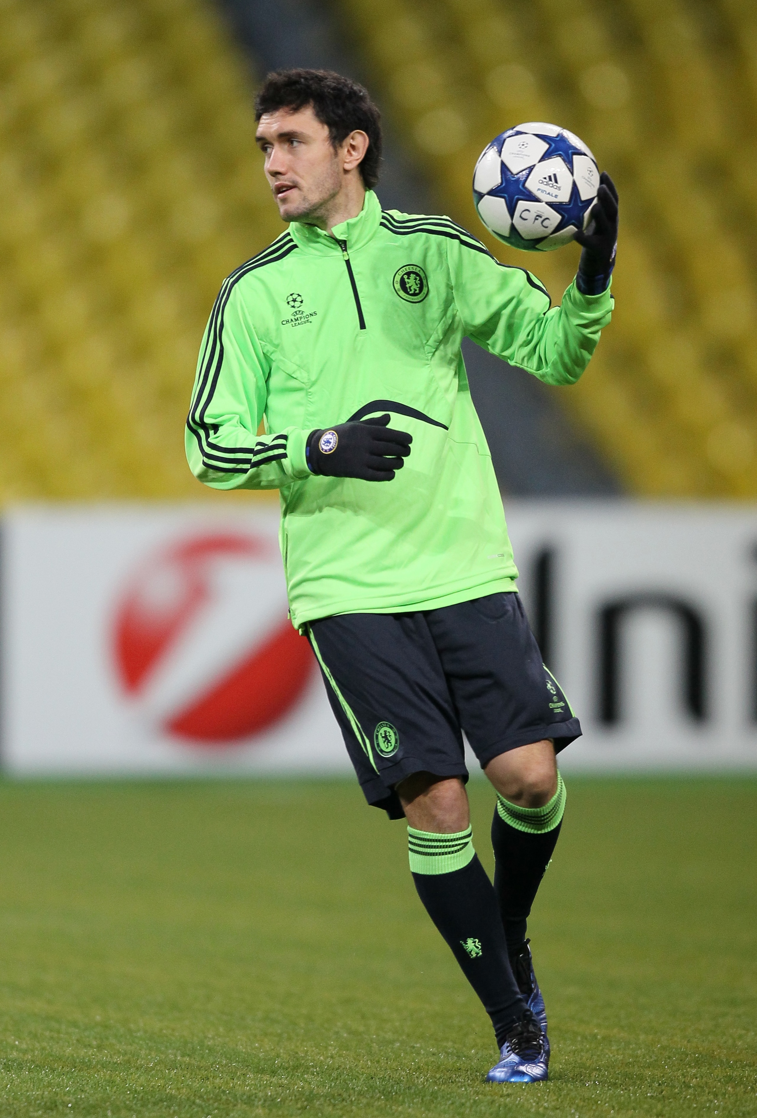 MOSCOW, RUSSIA - OCTOBER 18: Yuri Zhirkov of Chelsea during a training session, ahead of the UEFA Champions League Group F match against Spartak Moscow at Luzhniki Stadium on October 18, 2010 in Moscow, Russia. (Photo by Alexander Fedorov/Epsilon/Getty Im