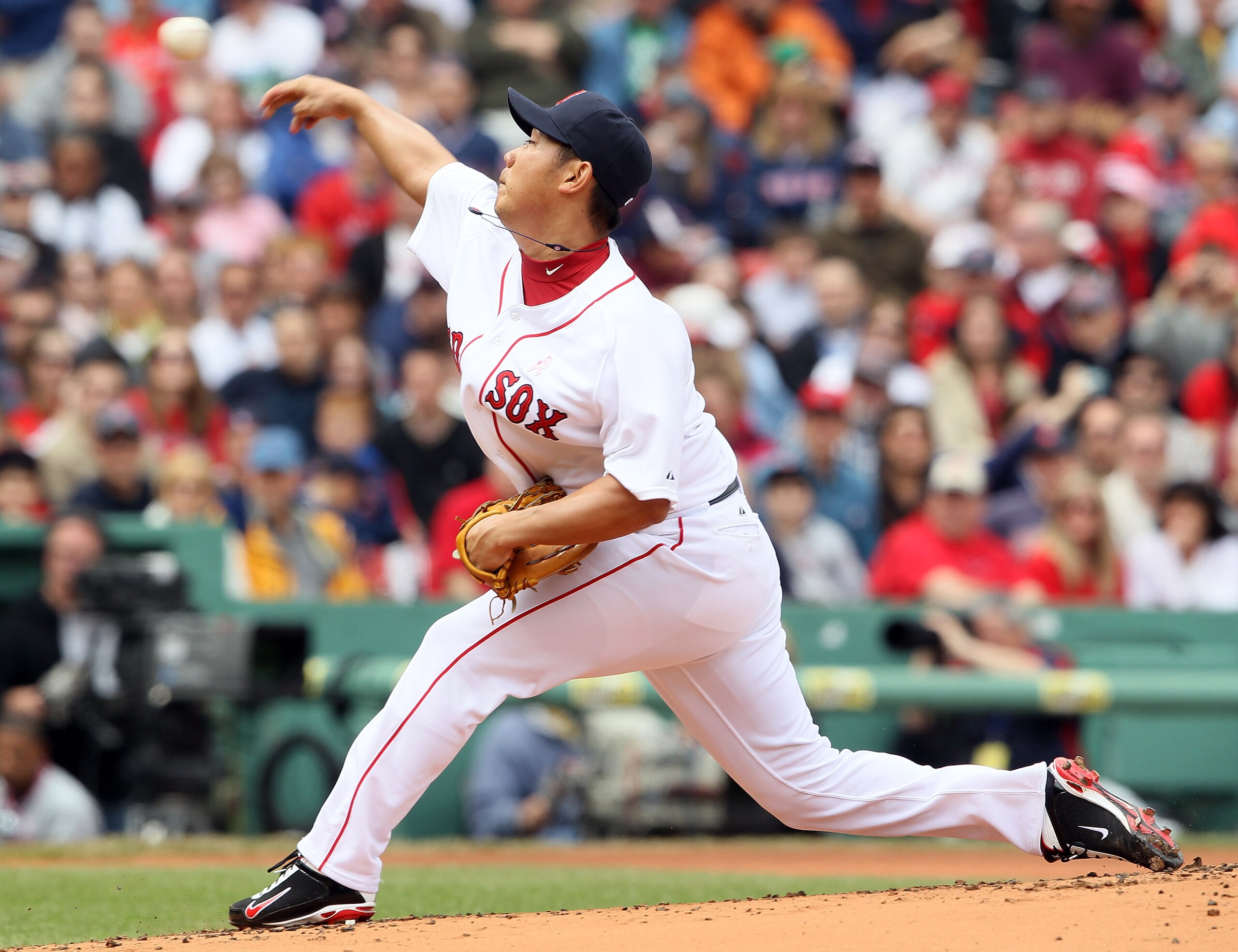 BOSTON, MA - MAY 08: Daisuke Matsuzaka #18 of the Boston Red Sox delivers a pitch in the first inning against the Minnesota Twins on May 8, 2011 at Fenway Park in Boston, Massachusetts. (Photo by Elsa/Getty Images) BOSTON, MA - MAY 08: Daisuke Matsuzaka #18 of the Boston Red Sox delivers a pitch in the first inning against the Minnesota Twins on May 8, 2011 at Fenway Park in Boston, Massachusetts. (Photo by Elsa/Getty Images)