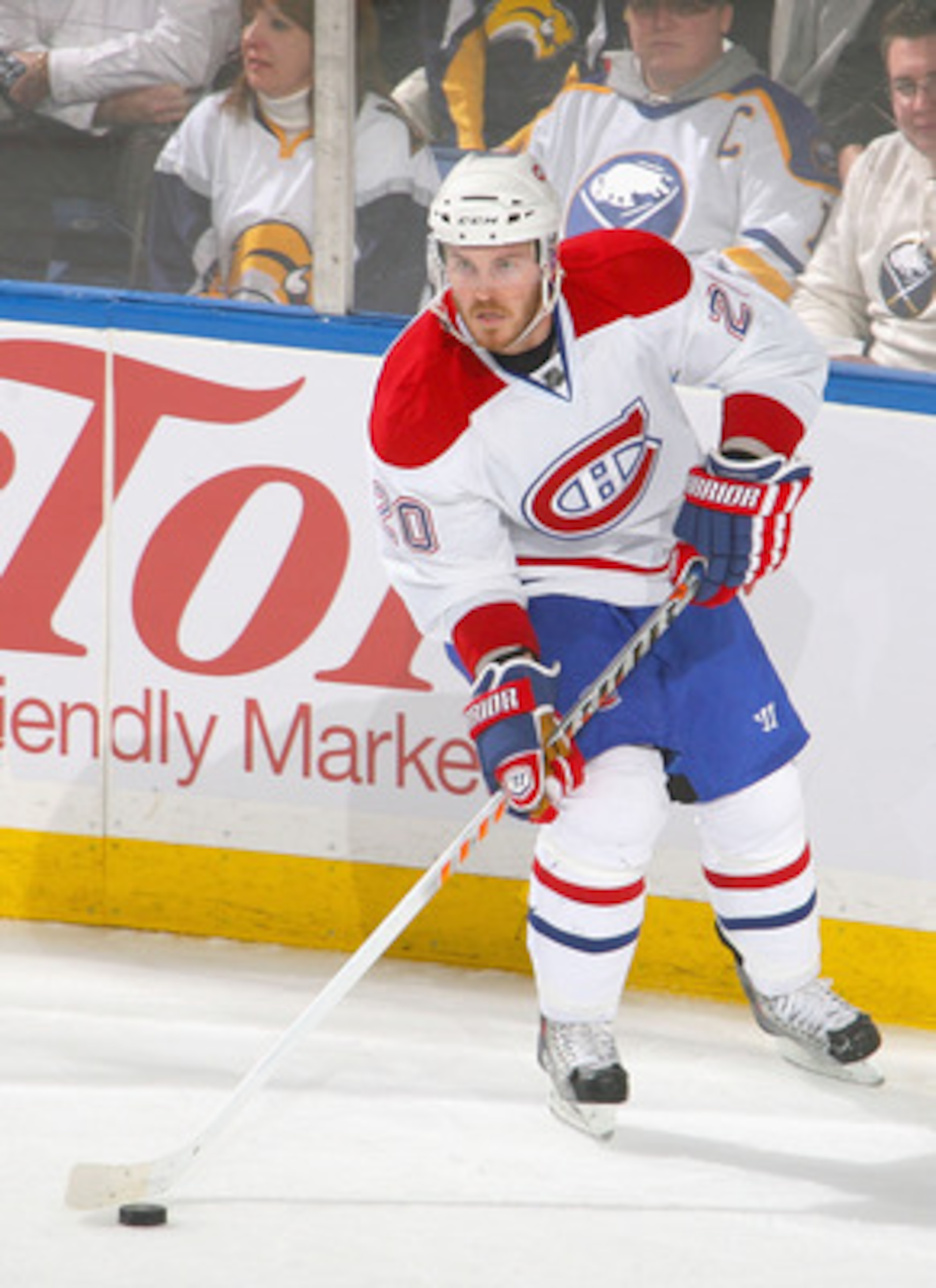 BUFFALO, NY - JANUARY 18: James Wisniewski #20 of the Montreal Canadiens skates against the Buffalo Sabres  at HSBC Arena on January 18, 2011 in Buffalo, New York. Buffalo won 2-1 in overtime.  (Photo by Rick Stewart/Getty Images)