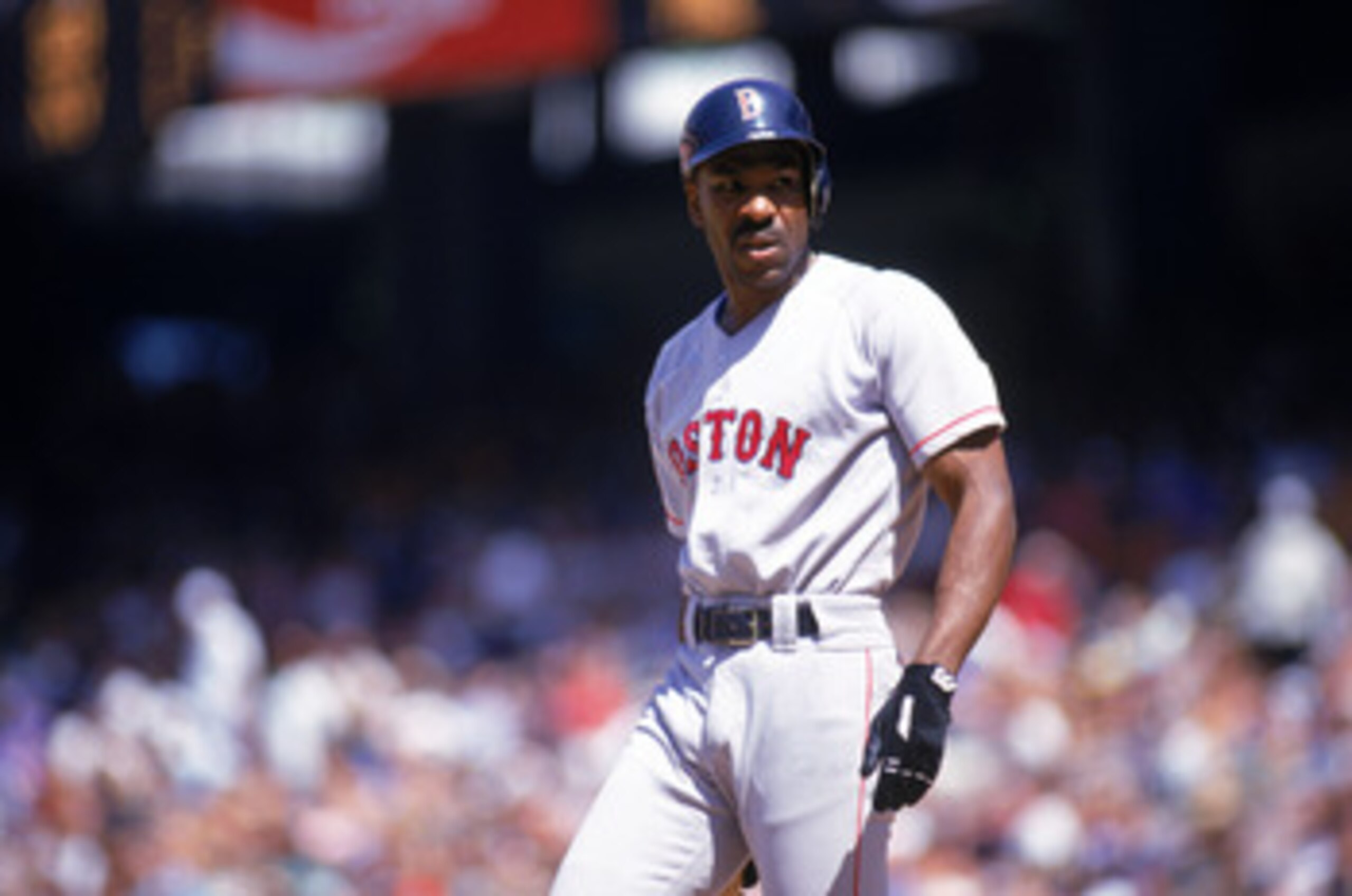 ANAHEIM, CA - JULY 7: Andre Dawson #10 of the Boston Red Sox looks on as he walks on the field during a game with the California Angels at Angel Stadium on July 7, 1993 in Anaheim, California. (Photo by Stephen Dunn/Getty Images) ANAHEIM, CA - JULY 7: Andre Dawson #10 of the Boston Red Sox looks on as he walks on the field during a game with the California Angels at Angel Stadium on July 7, 1993 in Anaheim, California. (Photo by Stephen Dunn/Getty Images)