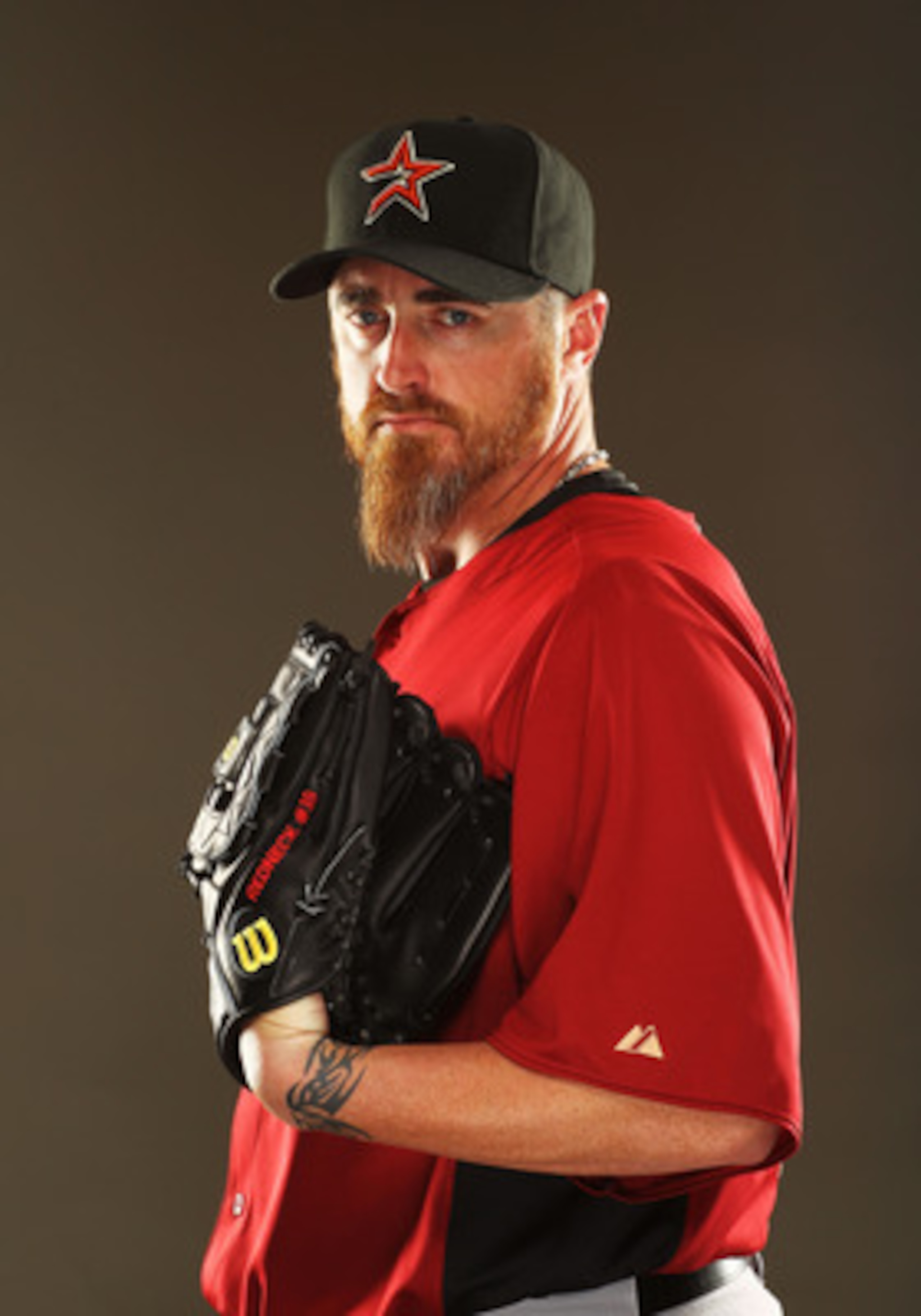 KISSIMMEE, FL - FEBRUARY 24:  Brett Myers #39 of the Houston Astros poses for a portrait Spring Training photo Day at Osceola County Stadium  on February 24, 2011 in Kissimmee, Florida.  (Photo by Al Bello/Getty Images)