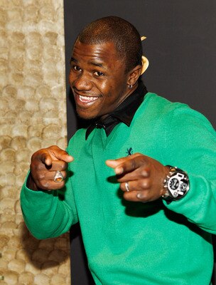 LAS VEGAS - FEBRUARY 15:  UFC fighter Melvin Guillard arrives at UFC, Famous Stars and Straps and New Era's 'The Magic Party' at XS the nightclub on February 15, 2011 in Las Vegas, Nevada.  (Photo by Isaac Brekken/Getty Images)