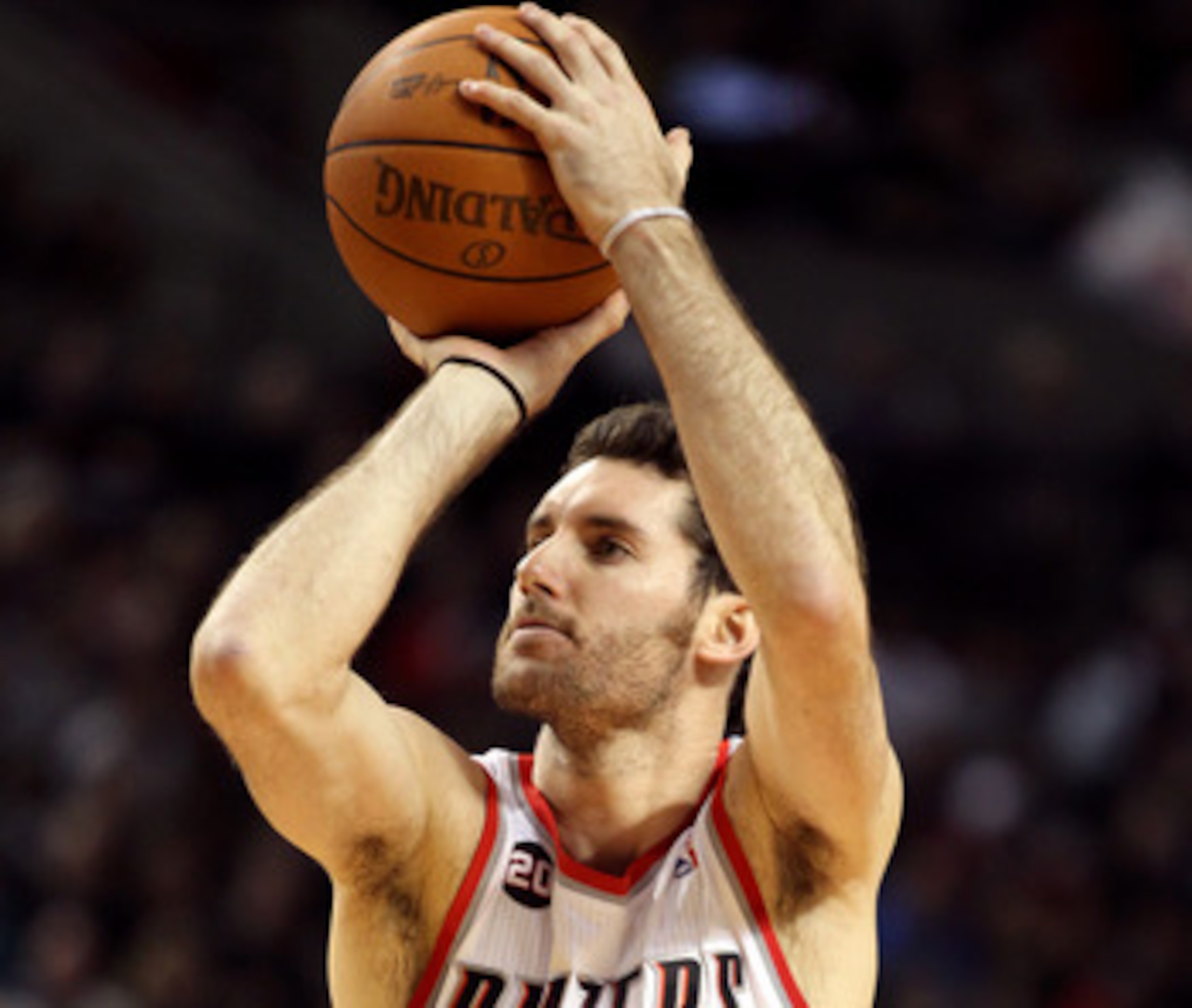 PORTLAND, OR - JANUARY 09: Rudy Fernandez #5 of the Portland Trail Blazers pulls up for a shot against the Miami Heat during a game on January 9, 2011 at the Rose Garden Arena in Portland, Oregon. NOTE TO USER: User expressly acknowledges and agrees that, PORTLAND, OR - JANUARY 09: Rudy Fernandez #5 of the Portland Trail Blazers pulls up for a shot against the Miami Heat during a game on January 9, 2011 at the Rose Garden Arena in Portland, Oregon. NOTE TO USER: User expressly acknowledges and agrees that,