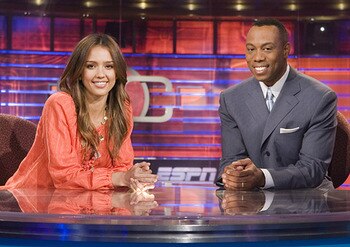 Jessica Alba loves Sports Center!