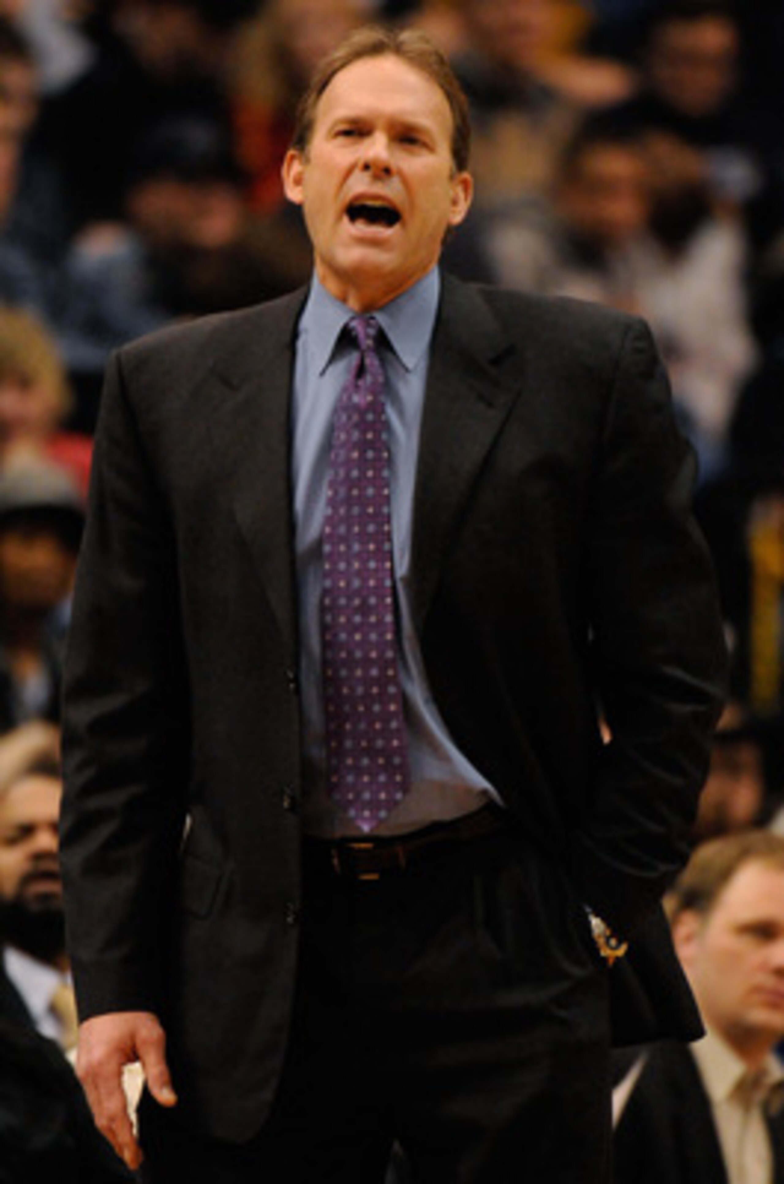 MINNEAPOLIS, MN - APRIL 1: Head coach Kurt Rambis of the Minnesota Timberwolves reacts on the sideline in the second half against the Miami Heat during a basketball game at Target Center on April 1, 2011 in Minneapolis, Minnesota. Heat defeated the Timber