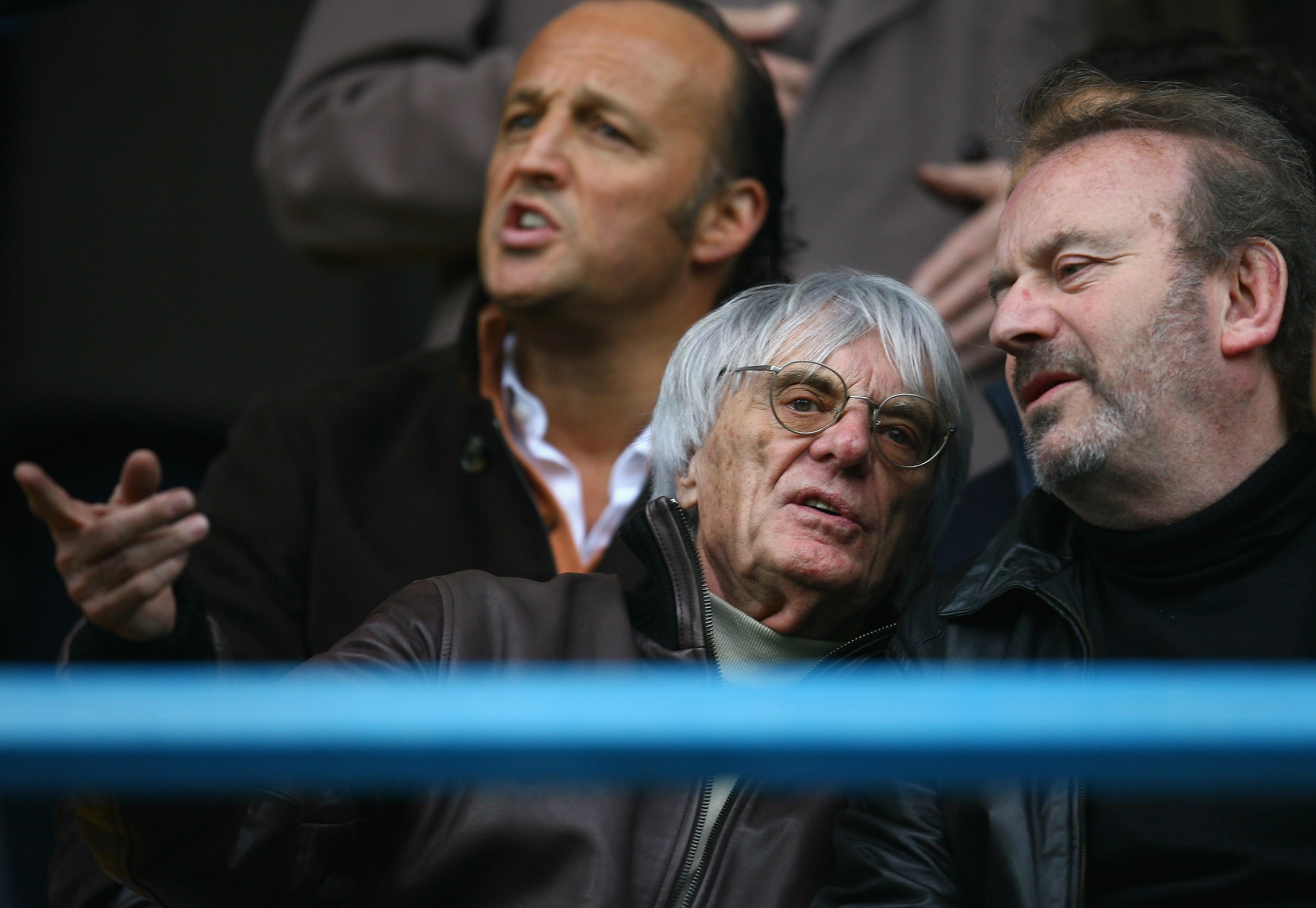 LONDON - JANUARY 19:  Bernie Ecclestone looks on from the directors box prior to the kick-off of the Coca-Cola Championship match between Queens Park Rangers and Barnsley at Loftus Road on January 19, 2008 in London, England.  (Photo by Paul Gilham/Getty 