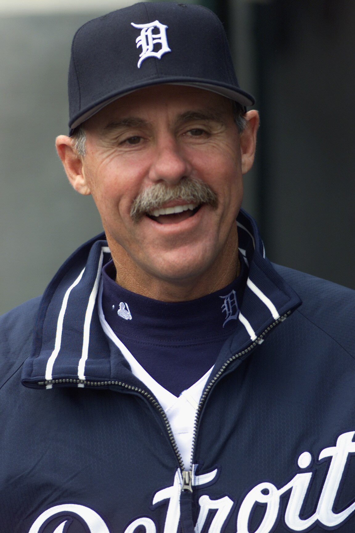 06 Apr 2002 :  Detroit Tigers manager Phil Garner looks on during the game against the Cleveland Indians at Comercia Park in Detroit, Michigan . The Indians won 5-3. DIGITAL IMAGE.  Mandatory Credit: Tom Pidgeon /Getty Images