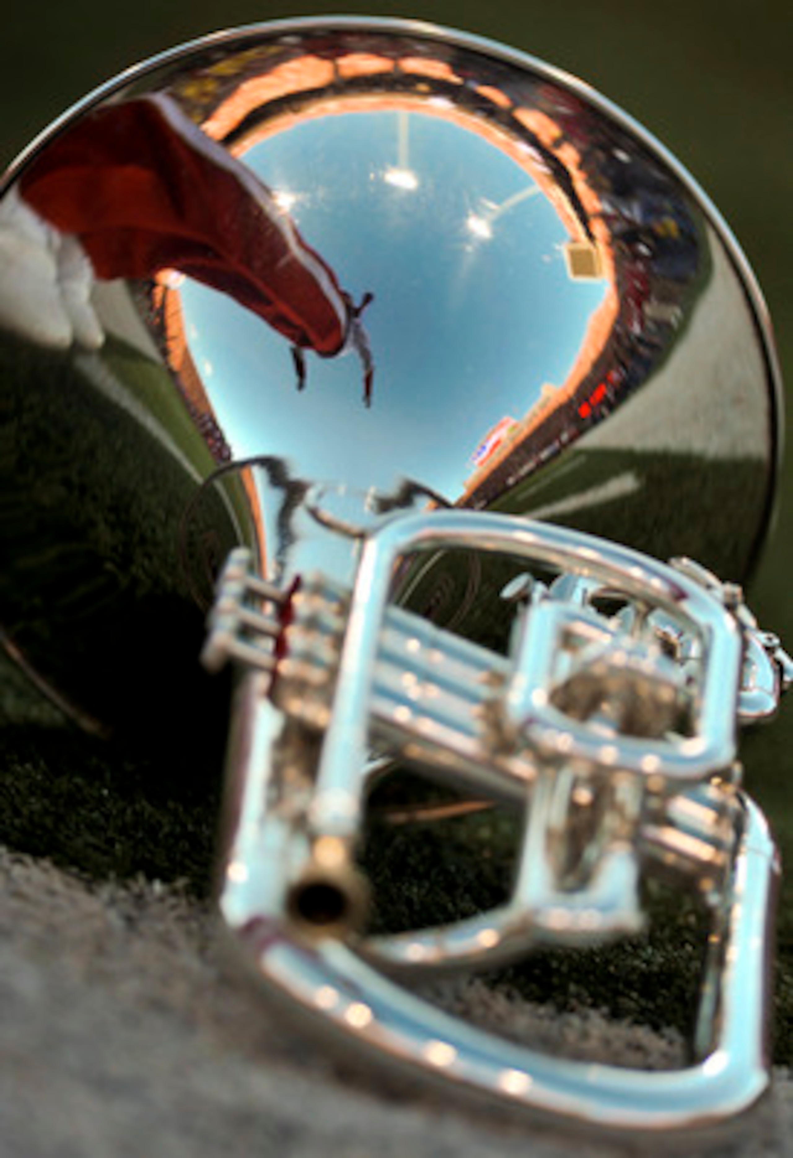 LINCOLN, NEBRASKA - SEPTEMBER 25:  An instrument is seen on the ground as the Nebraska Cornusker Marching Band takes the field before the football game between the Nebraska Cornuskers and the South Dakota State Jackrabbits at Memorial Stadium on September