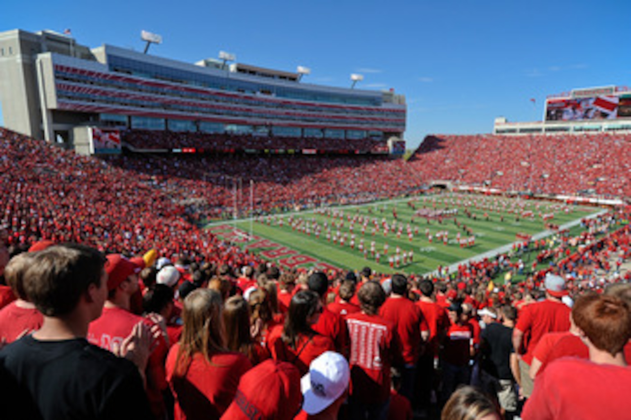 LINCOLN, NE - OCTOBER 16: Nebraska fans fill Memorial Stadium before Texas Longhorns play the Nebraska Cornhuskers on October 16, 2010 in Lincoln, Nebraska. Texas Defeated Nebraska 20-13. (Photo by Eric Francis/Getty Images)