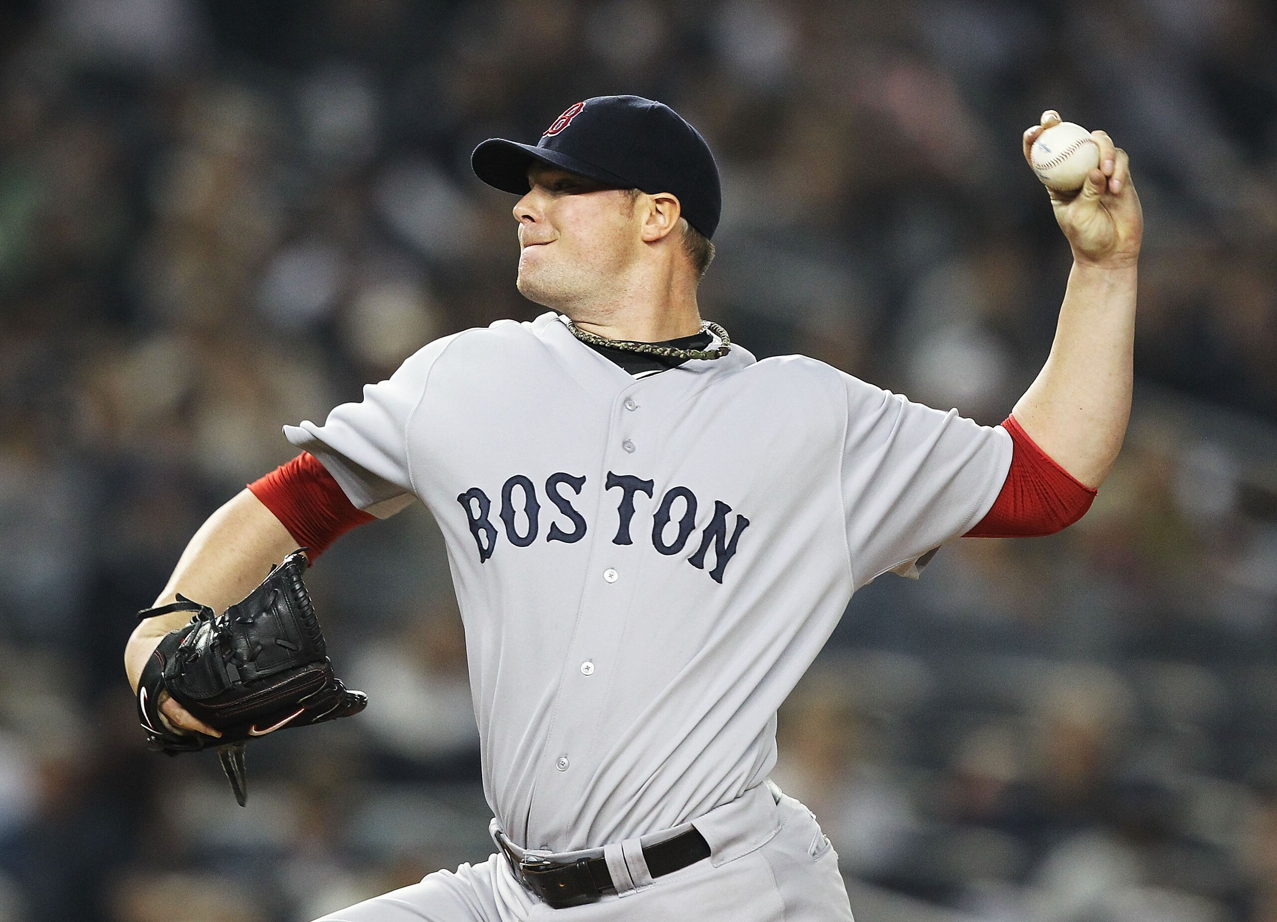 NEW YORK, NY - MAY 15:  Jon Lester #31 of the Boston Red Sox pitches against the New York Yankees during their game on May 15, 2011 at Yankee Stadium in the Bronx borough of New York City.  (Photo by Al Bello/Getty Images)
