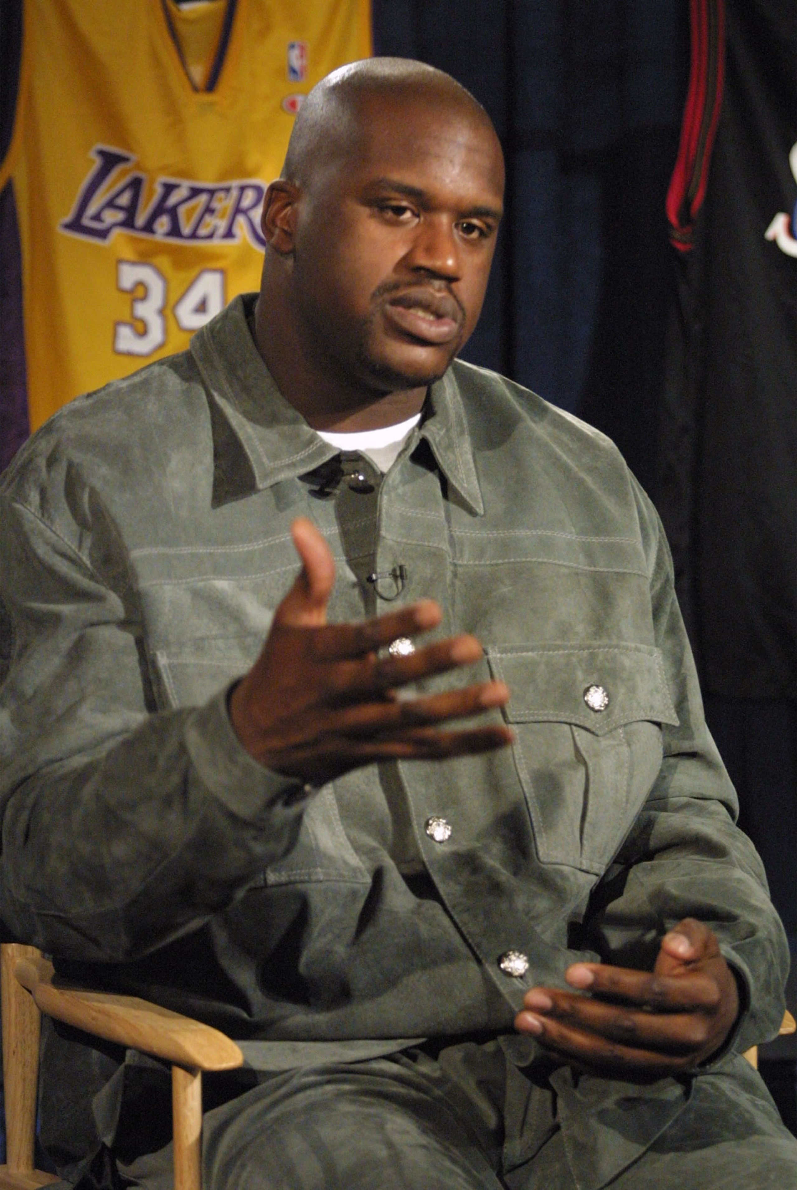 385420 04: Los Angeles Lakers center Shaquille O''Neal speaks on NBC's 'Meet the Press' February 11, 2001 in Washington, D. C. The topic was Professional Basketball: Sports and Society and Role Models. (Photo by Alex Wong/Newsmakers) 385420 04: Los Angeles Lakers center Shaquille O''Neal speaks on NBC's 'Meet the Press' February 11, 2001 in Washington, D. C. The topic was Professional Basketball: Sports and Society and Role Models. (Photo by Alex Wong/Newsmakers)