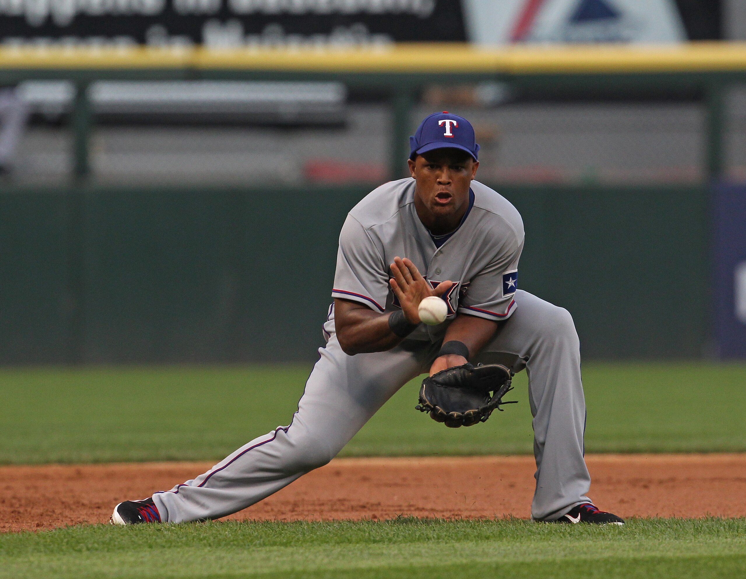 CHICAGO, IL - MAY 17: Adrian Beltre #29 of the Texas Rangers fields the ball at 3rd base against the Chicago White Sox at U.S. Cellular Field on May 17, 2011 in Chicago, Illinois. The White Sox defeated the Rangers 4-3. (Photo by Jonathan Daniel/Getty Ima CHICAGO, IL - MAY 17: Adrian Beltre #29 of the Texas Rangers fields the ball at 3rd base against the Chicago White Sox at U.S. Cellular Field on May 17, 2011 in Chicago, Illinois. The White Sox defeated the Rangers 4-3. (Photo by Jonathan Daniel/Getty Ima