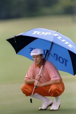 18 Oct 1997:  Payne Stewart looks on during the Disney Oldsmobile Classic at Lake Buena Vista in Orlando, Florida. Mandatory Credit: Matthew Stockman  /Allsport