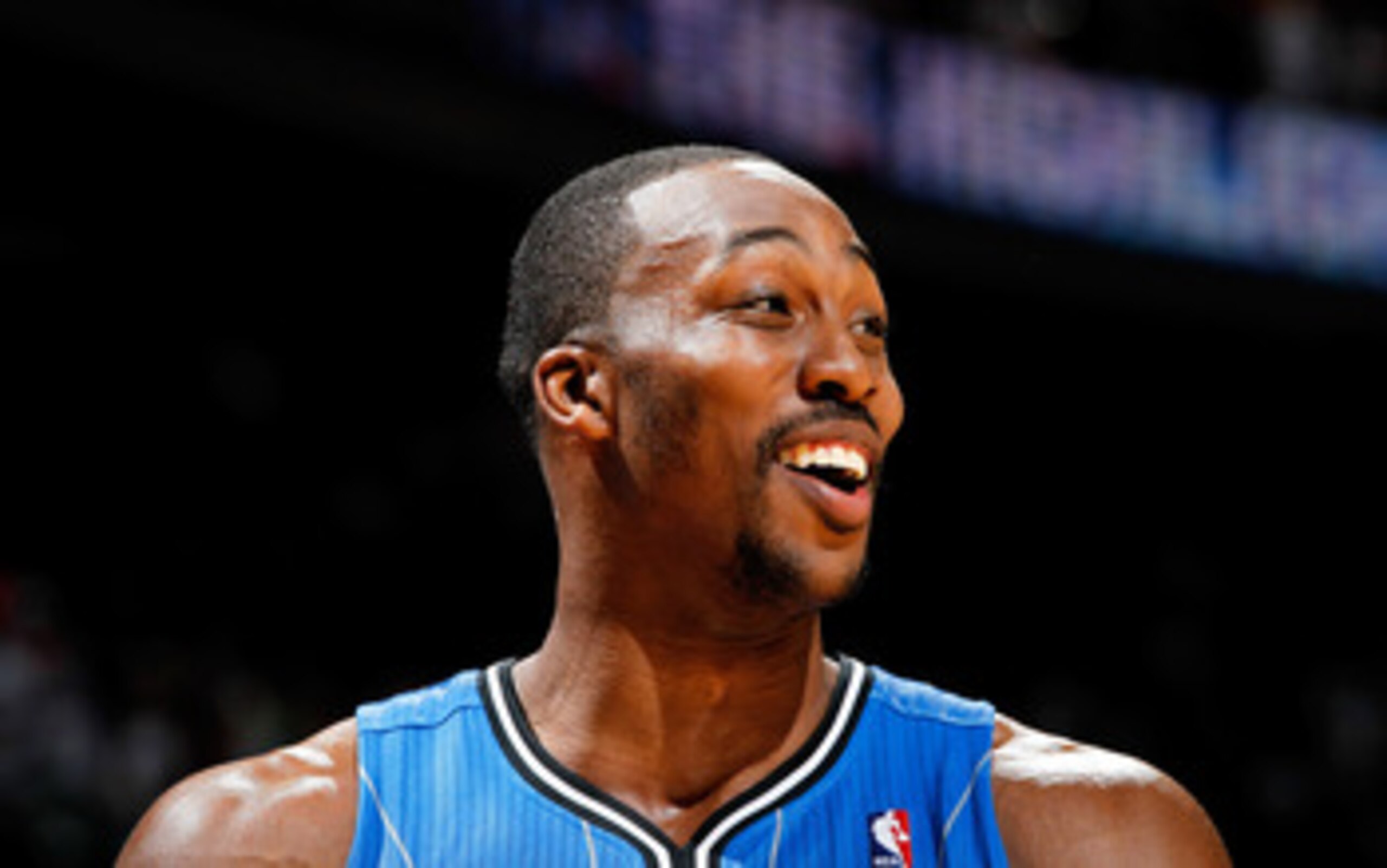 ATLANTA, GA - APRIL 22:  Dwight Howard #12 of the Orlando Magic against the Atlanta Hawks during Game Three of the Eastern Conference Quarterfinals in the 2011 NBA Playoffs at Philips Arena on April 22, 2011 in Atlanta, Georgia.  NOTE TO USER: User expres