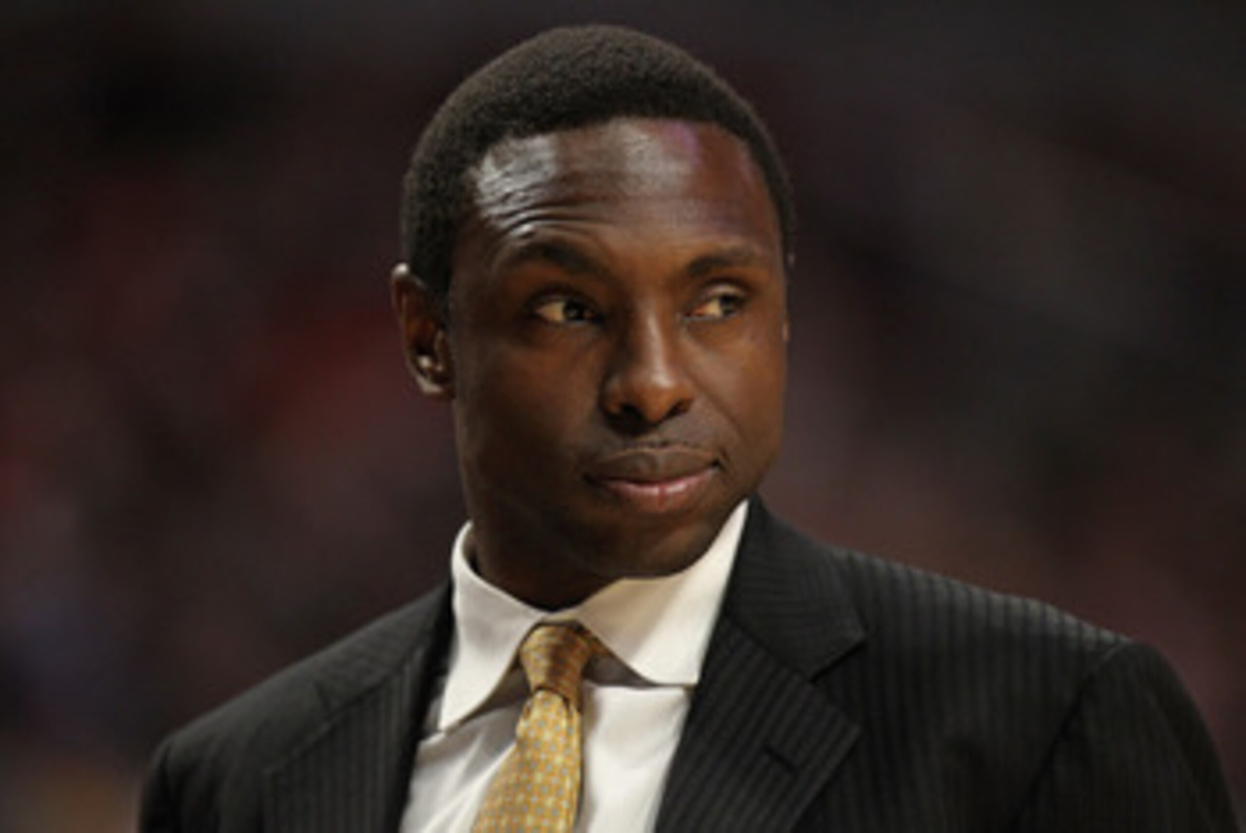 CHICAGO, IL - APRIL 13: Head coach Avery Johnson of the New Jersey Nets reacts after a foul is called against one of his players during a game against the Chicago Bulls at the United Center on April 13, 2011 in Chicago, Illinois. The Bulls defeated the Ne