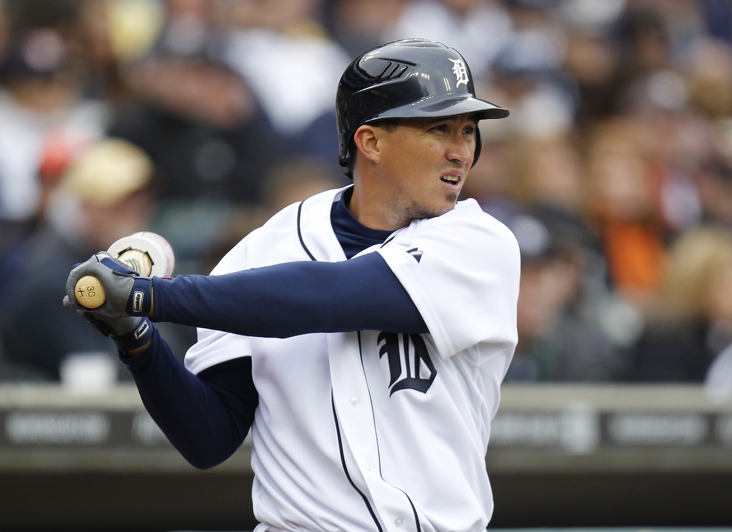 DETROIT, MI - APRIL 08: Magglio Ordonez #30 of the Detroit Tigers warms up to bat against the Kansas City Royals at Comerica Park on April 8, 2011 in Detroit, Michigan. (Photo by Gregory Shamus/Getty Images) DETROIT, MI - APRIL 08: Magglio Ordonez #30 of the Detroit Tigers warms up to bat against the Kansas City Royals at Comerica Park on April 8, 2011 in Detroit, Michigan. (Photo by Gregory Shamus/Getty Images)