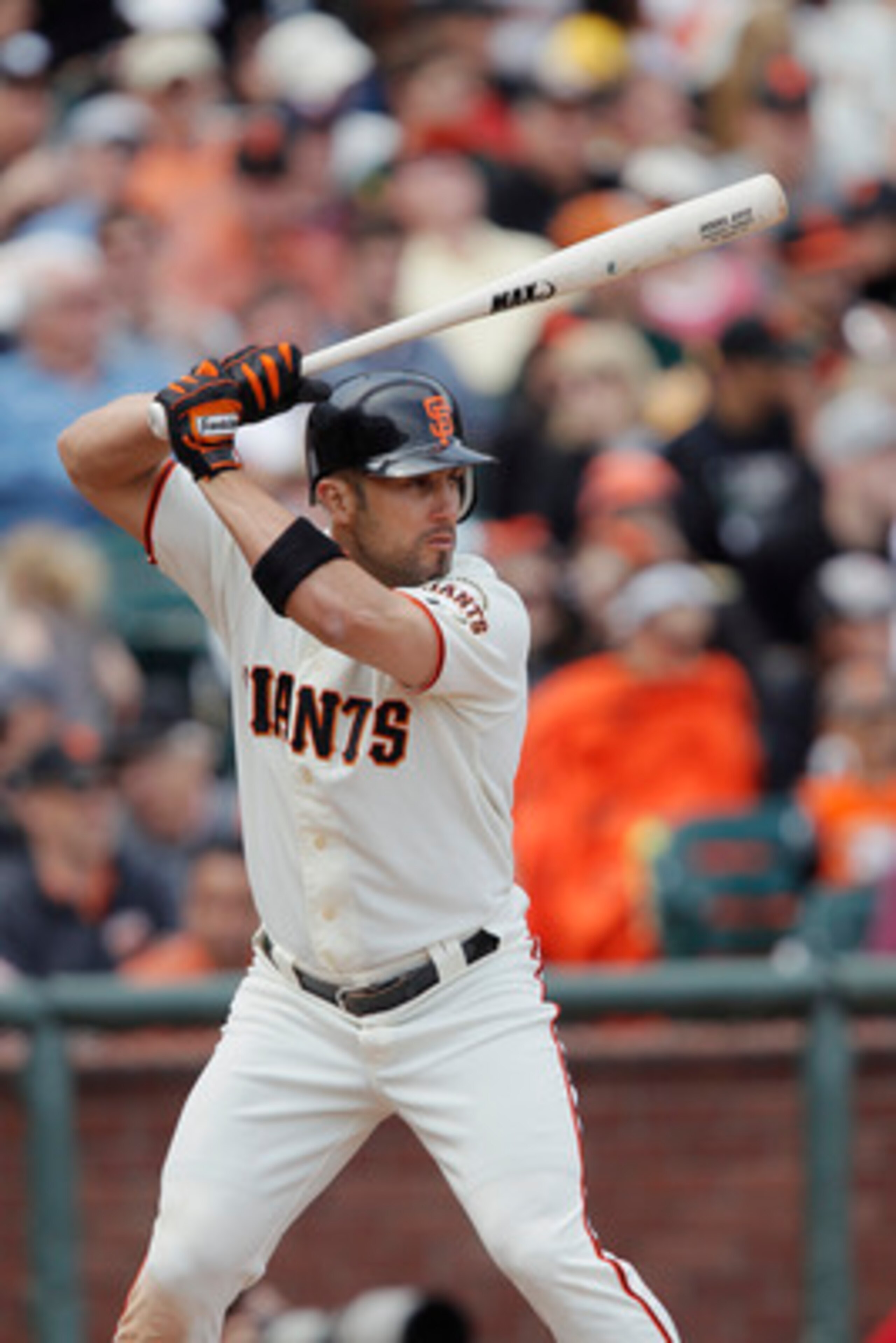 SAN FRANCISCO, CA - MAY 22:  Aaron Rowand #33 of the San Francisco Giants pinch-hits against the Oakland A's in the sixth inning at AT&T Park on May 22, 2011 in San Francisco, California.  The Giants won 5-4 in 11 innings.  (Photo by Brian Bahr/Getty Imag