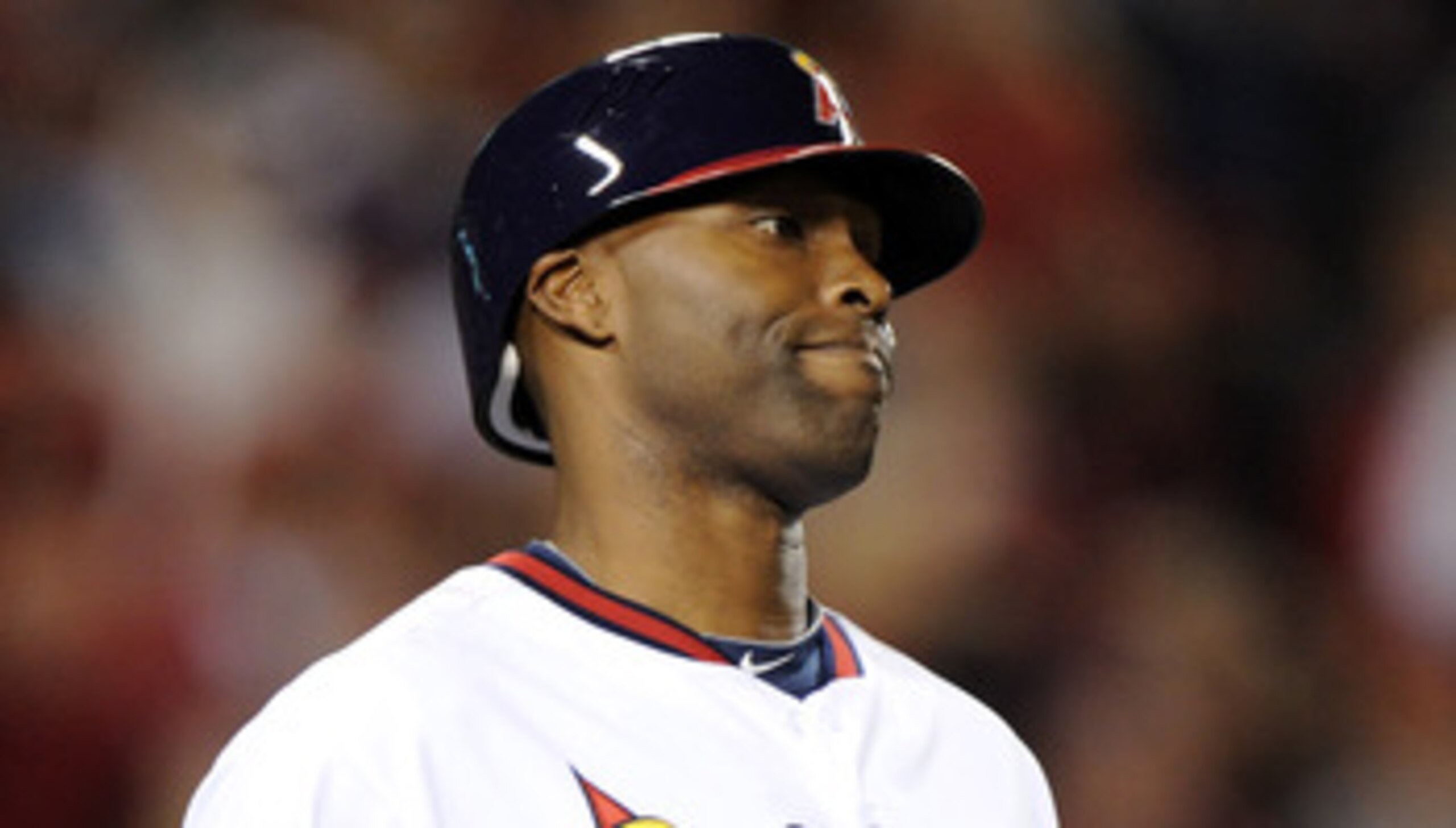 ANAHEIM, CA - APRIL 22:  Torii Hunter #48 of the Los Angeles Angels reacts after his out against the Boston Red Sox at Angel Stadium on April 22, 2011 in Anaheim, California.  (Photo by Harry How/Getty Images)