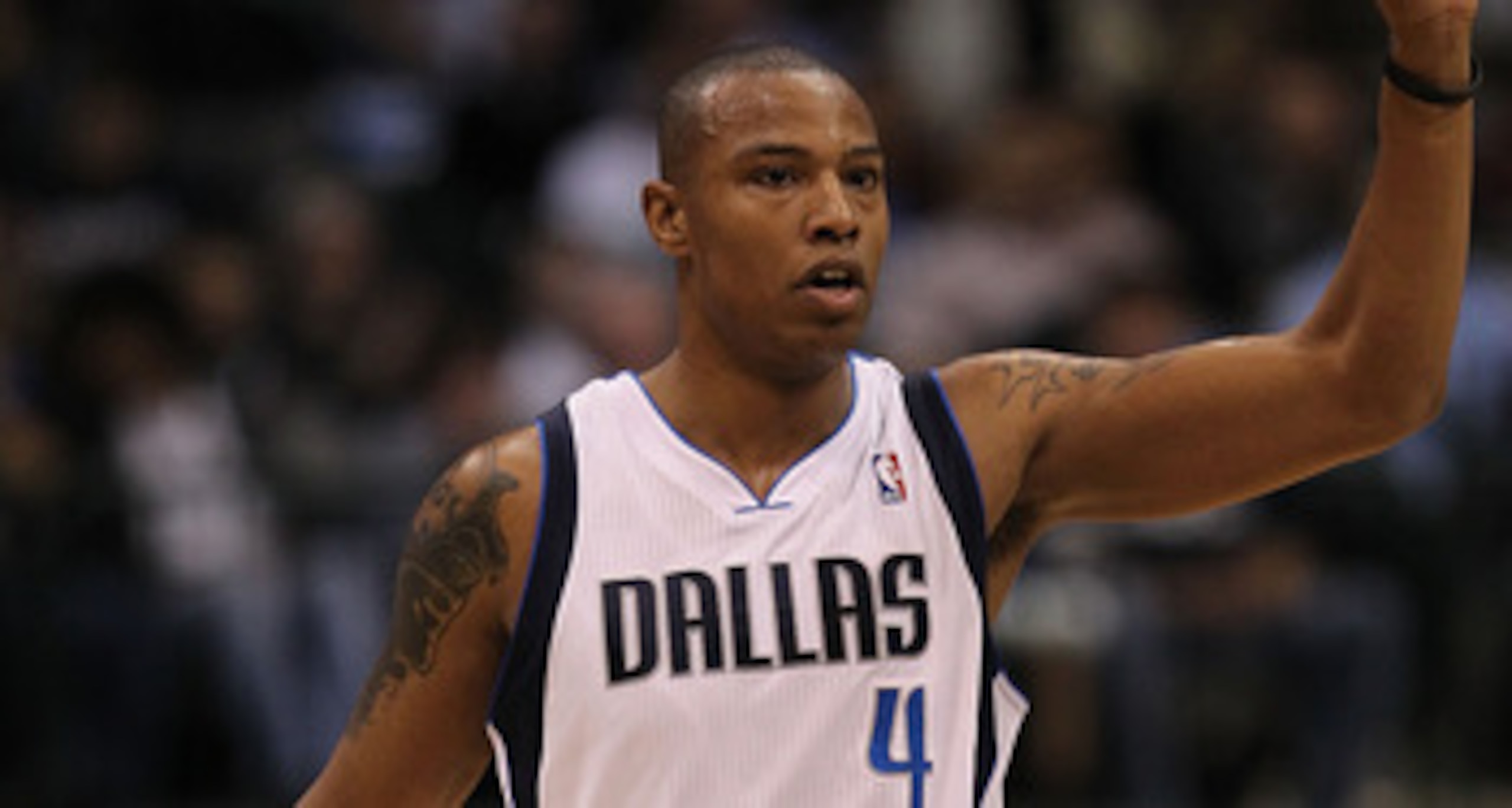 DALLAS, TX - DECEMBER 15:  Forward Caron Butler #4 of the Dallas Mavericks at American Airlines Center on December 15, 2010 in Dallas, Texas. NOTE TO USER: User expressly acknowledges and agrees that, by downloading and or using this photograph, User is c