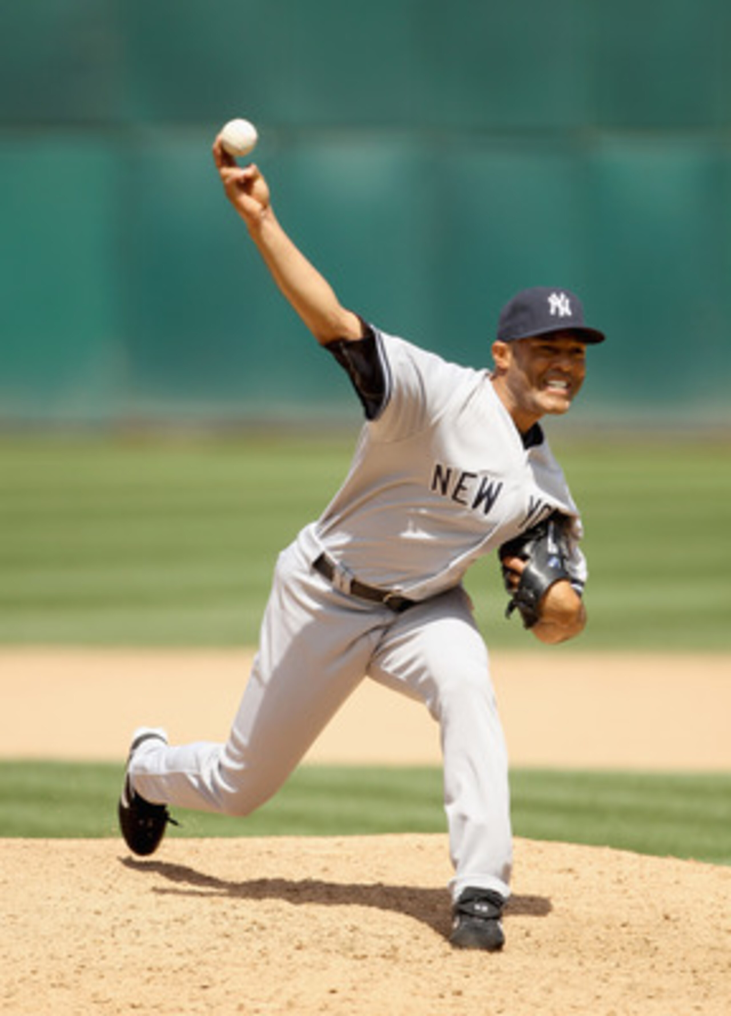 OAKLAND, CA - JUNE 01:  Mariano Rivera #42 of the New York Yankees pitches against the Oakland Athletics at Oakland-Alameda County Coliseum on June 1, 2011 in Oakland, California.  (Photo by Ezra Shaw/Getty Images)