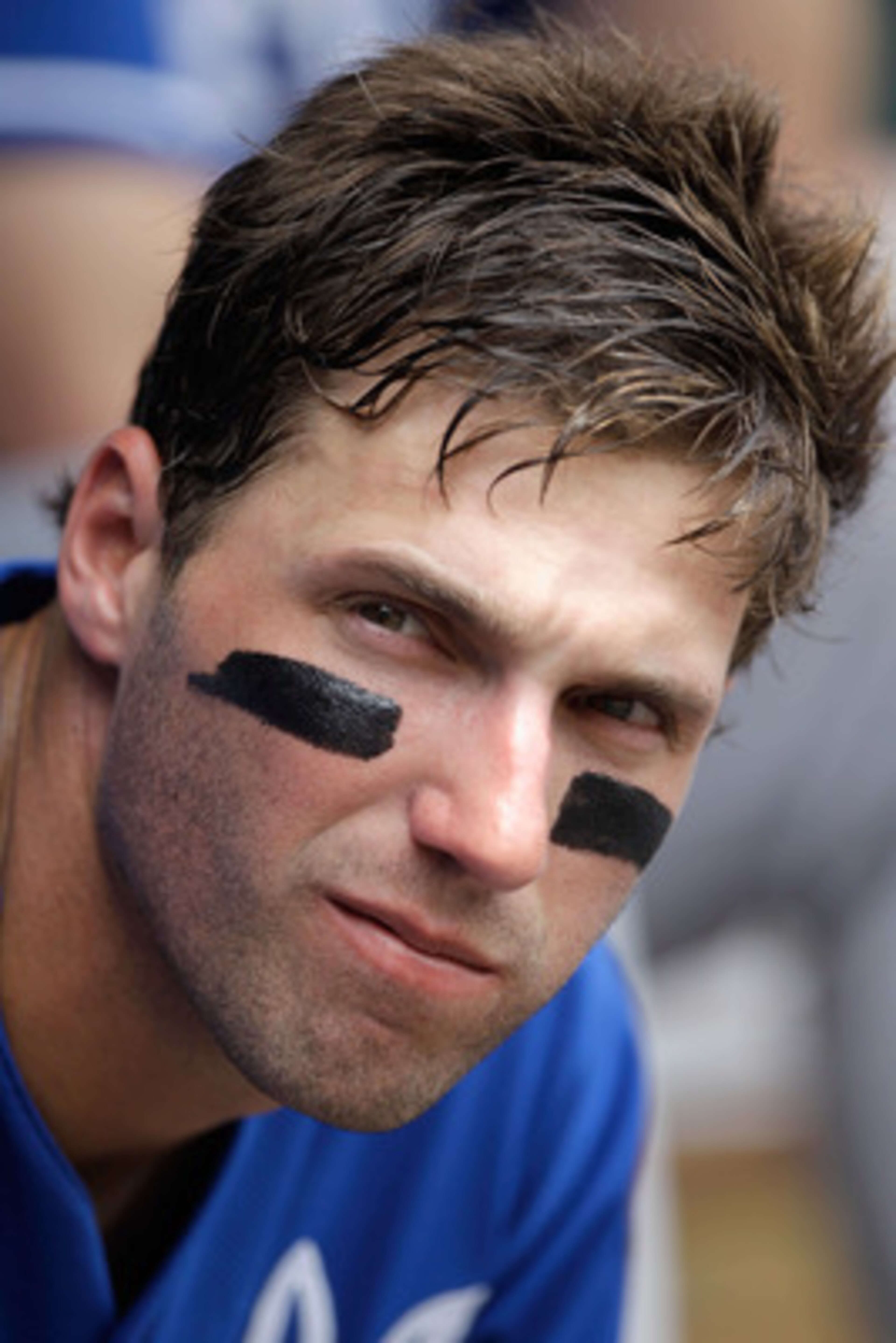 BALTIMORE, MD - MAY 26: Jeff Francoeur #21 of the Kansas City Royals in the dugout prior to the Royals game against the Baltimore Orioles at Oriole Park at Camden Yards on May 26, 2011 in Baltimore, Maryland. (Photo by Rob Carr/Getty Images) BALTIMORE, MD - MAY 26: Jeff Francoeur #21 of the Kansas City Royals in the dugout prior to the Royals game against the Baltimore Orioles at Oriole Park at Camden Yards on May 26, 2011 in Baltimore, Maryland. (Photo by Rob Carr/Getty Images)