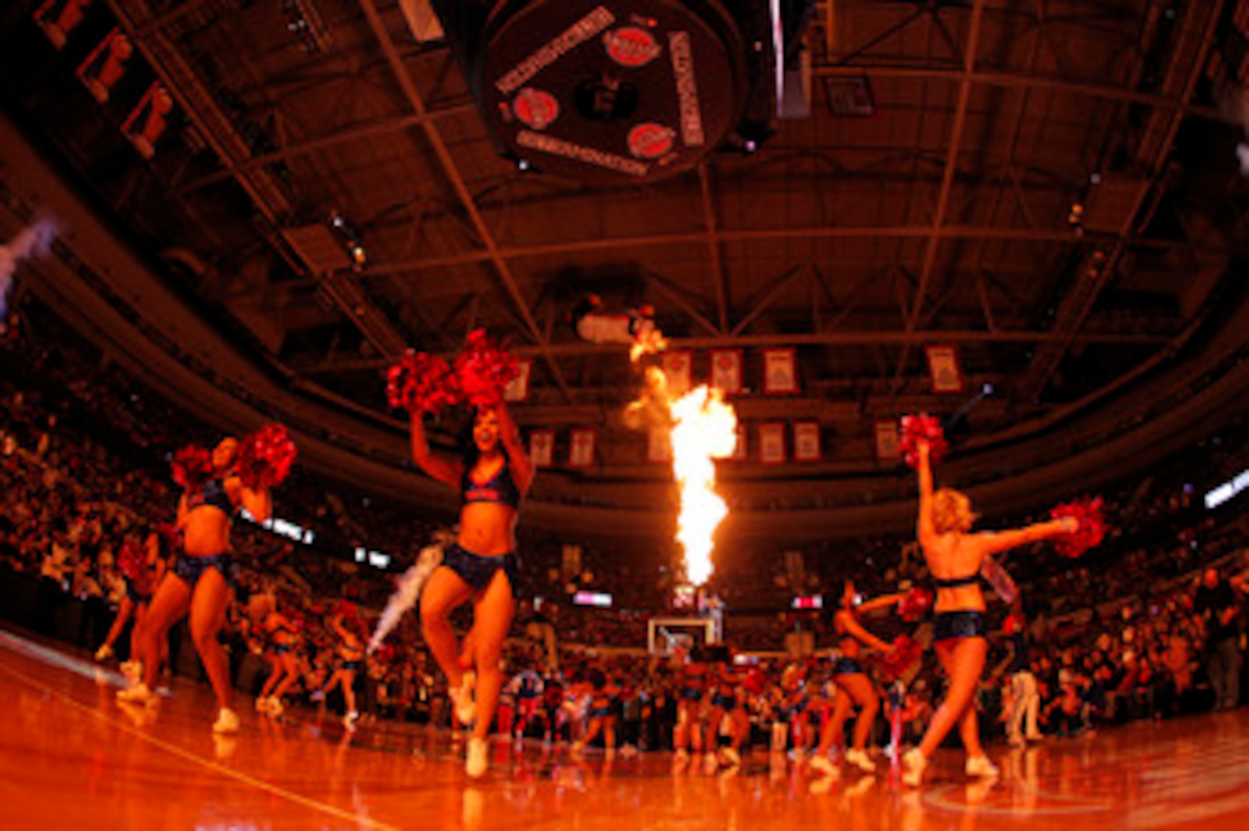AUBURN HILLS, MI - FEBRUARY 11:  Automotion performs during a game between the Miami Heat and Detroit Pistons at The Palace of Auburn Hills on February 11, 2011 in Auburn Hills, Michigan.  (Photo by Gregory Shamus/Getty Images)