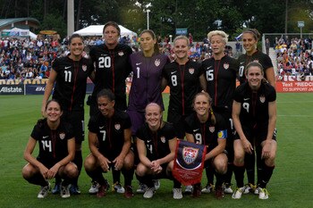 CARY, NC - MAY 18: US Women's soccer team on May 18, 2011at WakeMed Soccer Park in Cary, North Carolina. The United States won 2-0 over Japan. (Photo by Sara D. Davis/Getty Images) CARY, NC - MAY 18: US Women's soccer team on May 18, 2011at WakeMed Soccer Park in Cary, North Carolina. The United States won 2-0 over Japan. (Photo by Sara D. Davis/Getty Images)