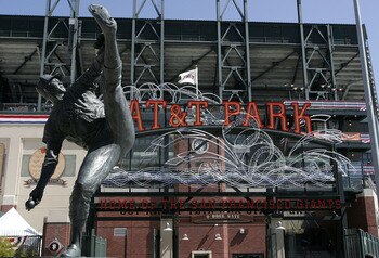 SAN FRANCISCO - APRIL 03:  A statue of Juan Marichal is seen outside of AT&T Park before Opening Day between the San  Francisco Giants and the San Diego Padres April 3, 2007 in San Francisco, California.  (Photo by Justin Sullivan/Getty Images)