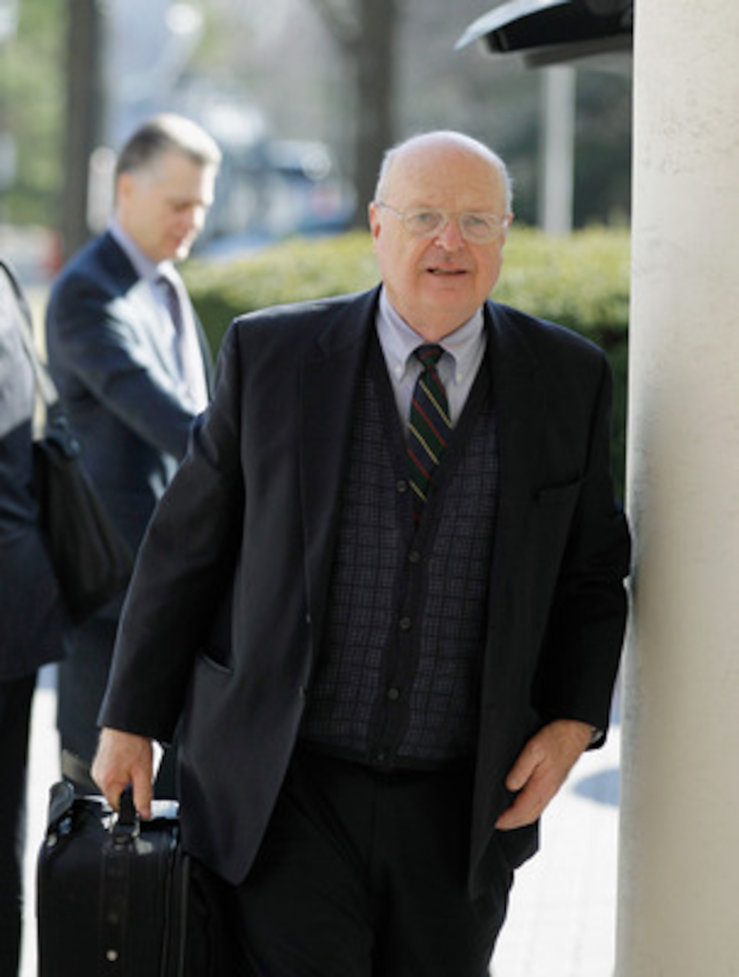 CHANTILLY, VA - MARCH 02:  Cincinnati Bengals owner Mike Brown arrives at a hotel fora  meeting with NFL owners on March 2, 2011 in Chantilly, Virginia. The NFL owners are meeting in Chantilly to discuss negotiations with the players union about a collect