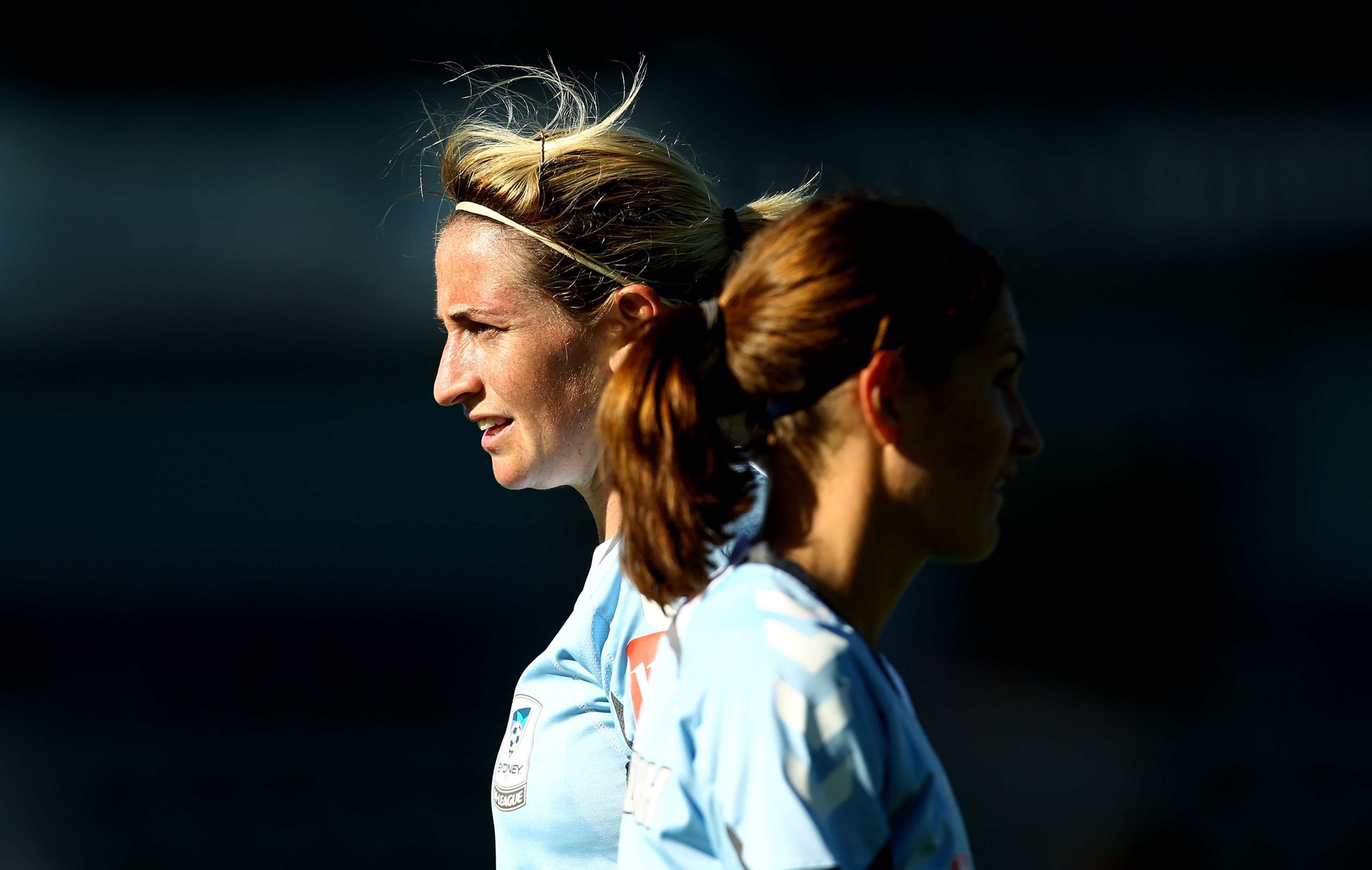 WOLLONGONG, AUSTRALIA - NOVEMBER 20: Heather Garriock of Sydney watches on during the round three W-League match between Sydney FC and Adelaide United at WIN Stadium on November 20, 2010 in Wollongong, Australia.  (Photo by Mark Nolan/Getty Images)