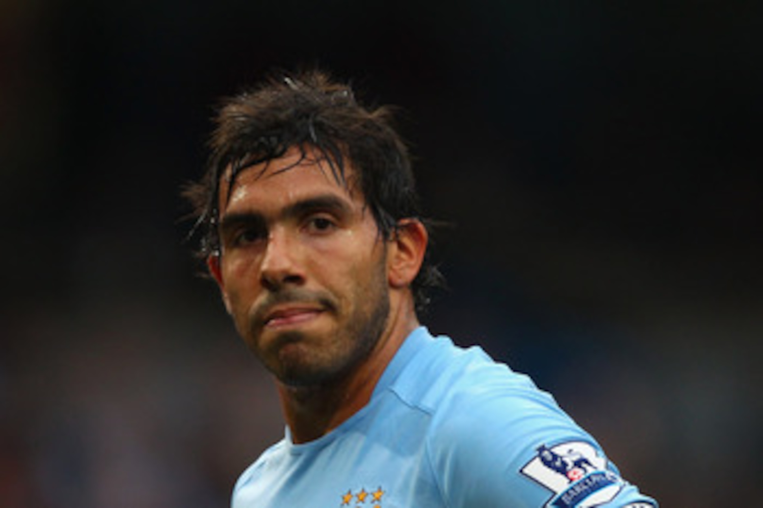MANCHESTER, ENGLAND - MAY 17:  Carlos Tevez of Manchester City during the Barclays Premier League match between Manchester City and Stoke City at City of Manchester Stadium on May 17, 2011 in Manchester, England.  (Photo by Clive Brunskill/Getty Images)