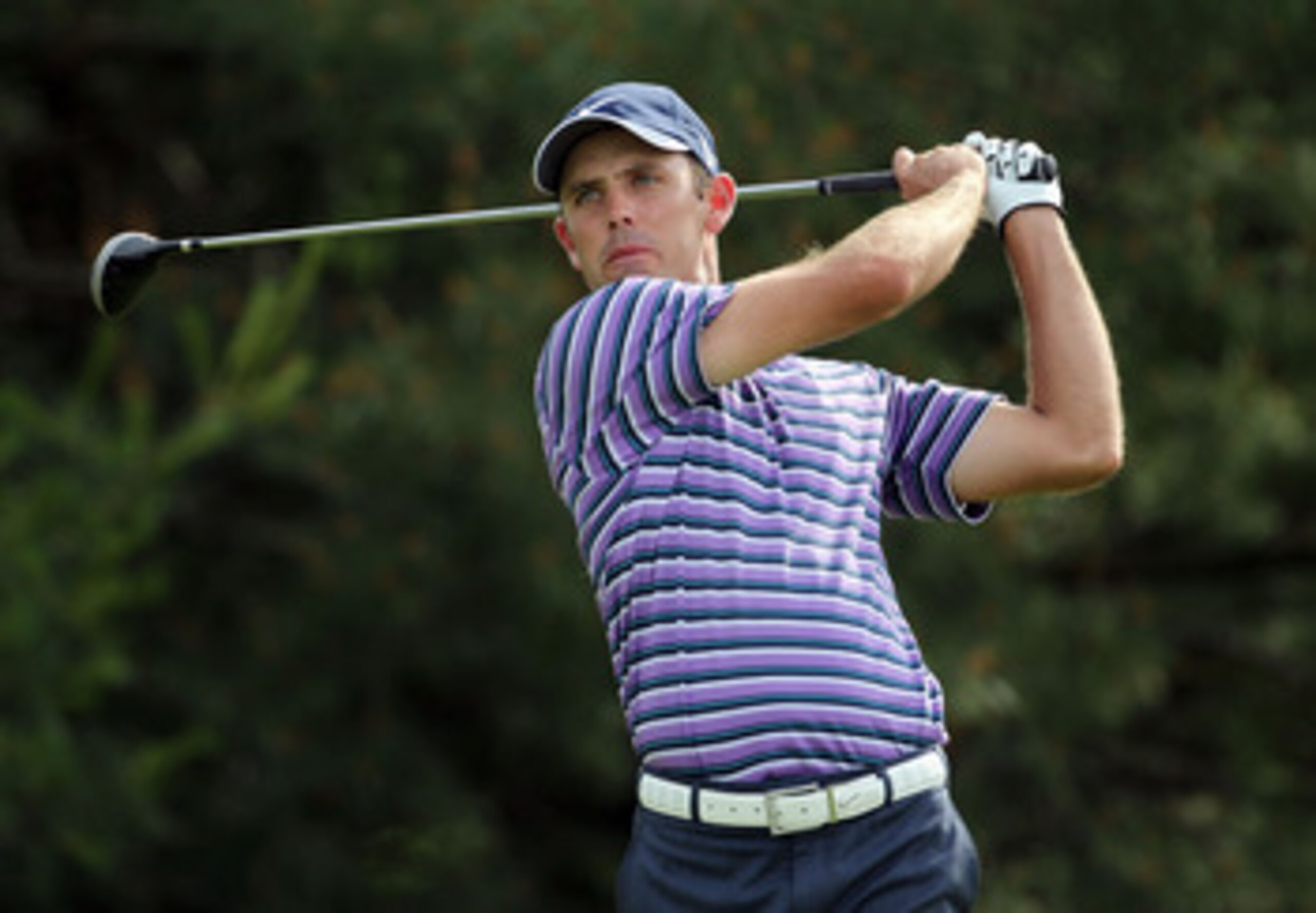 DUBLIN, OH - JUNE 03:  Charl Schwartzel of South Africa hits his tee shot on the par 4 17th hole during the second round of the Memorial Tournament presented by Nationwide Insurance at Muirfield Village Golf Club on June 3, 2011 in Dublin, Ohio.  (Photo b