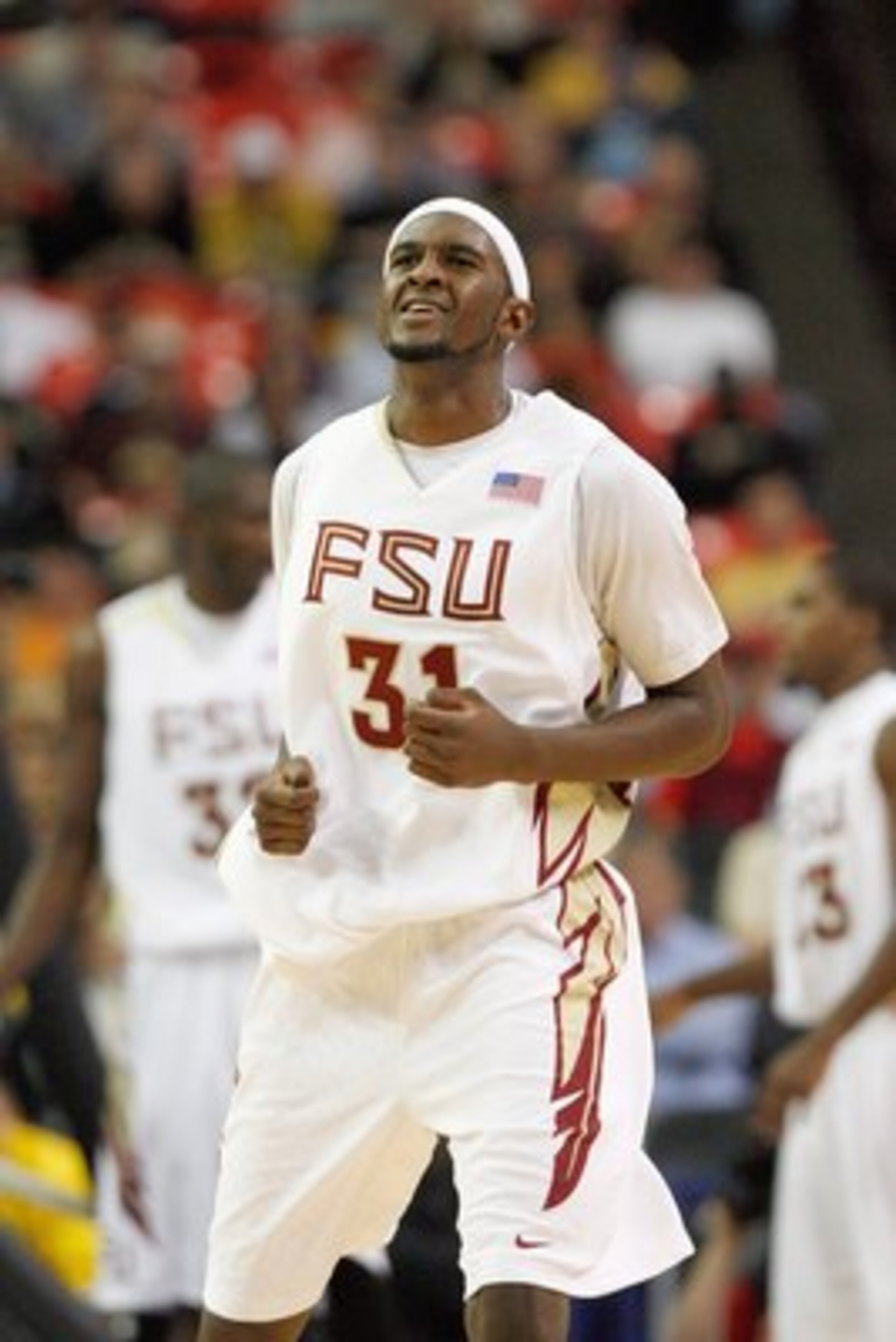 ATLANTA - MARCH 13:  Chris Singleton #31 of the Florida State Seminoles jogs down court against the Georgia Tech Yellow Jackets during day two of the 2009 ACC Men's Basketball Tournament on March 13, 2009 at the Georgia Dome in Atlanta, Georgia.  (Photo b