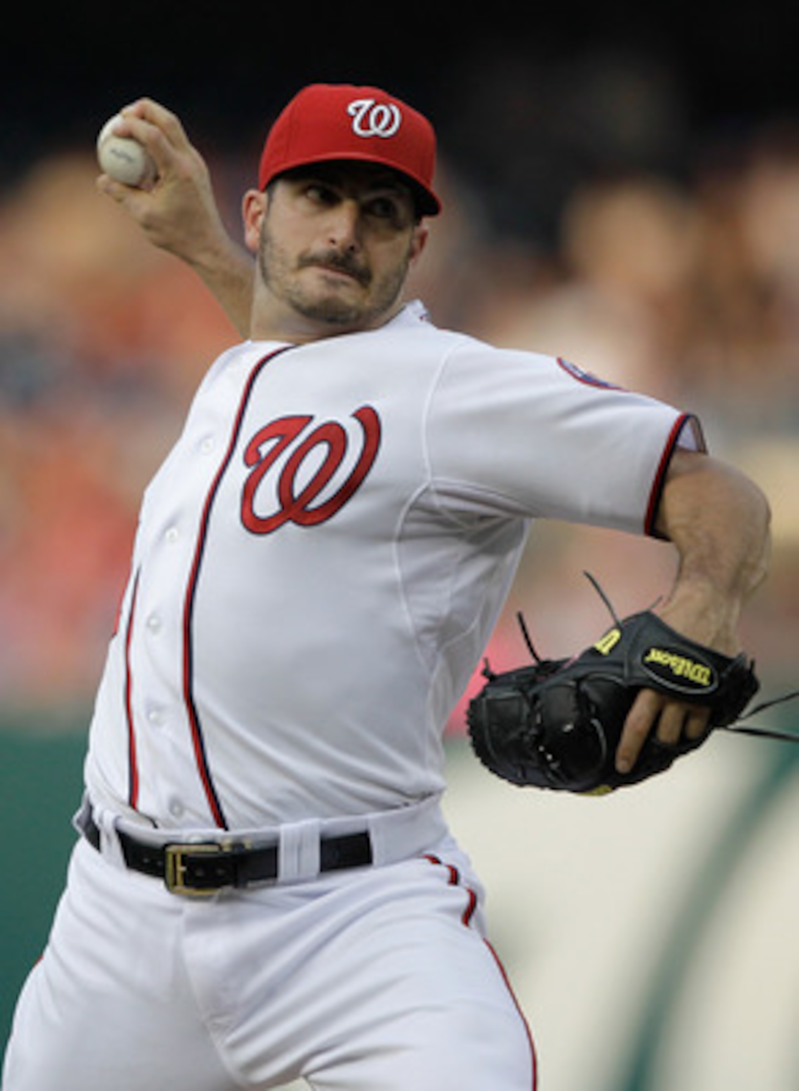 WASHINGTON, DC - MAY 31: Starting pitcher Jason Marquis #21 of the Washington Nationals delilvers to a Philadelphia Phillies batter during the second inning  at Nationals Park on May 31, 2011 in Washington, DC.  (Photo by Rob Carr/Getty Images)