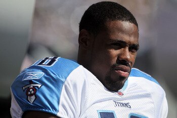 SAN DIEGO - OCTOBER 31:  Kenny Britt #18 of the Tennessee Titans looks on from the sideline against the San Diego Chargers at Qualcomm Stadium on October 31, 2010 in San Diego, California. The Chargers defeated the Titans 33-25.  (Photo by Jeff Gross/Gett