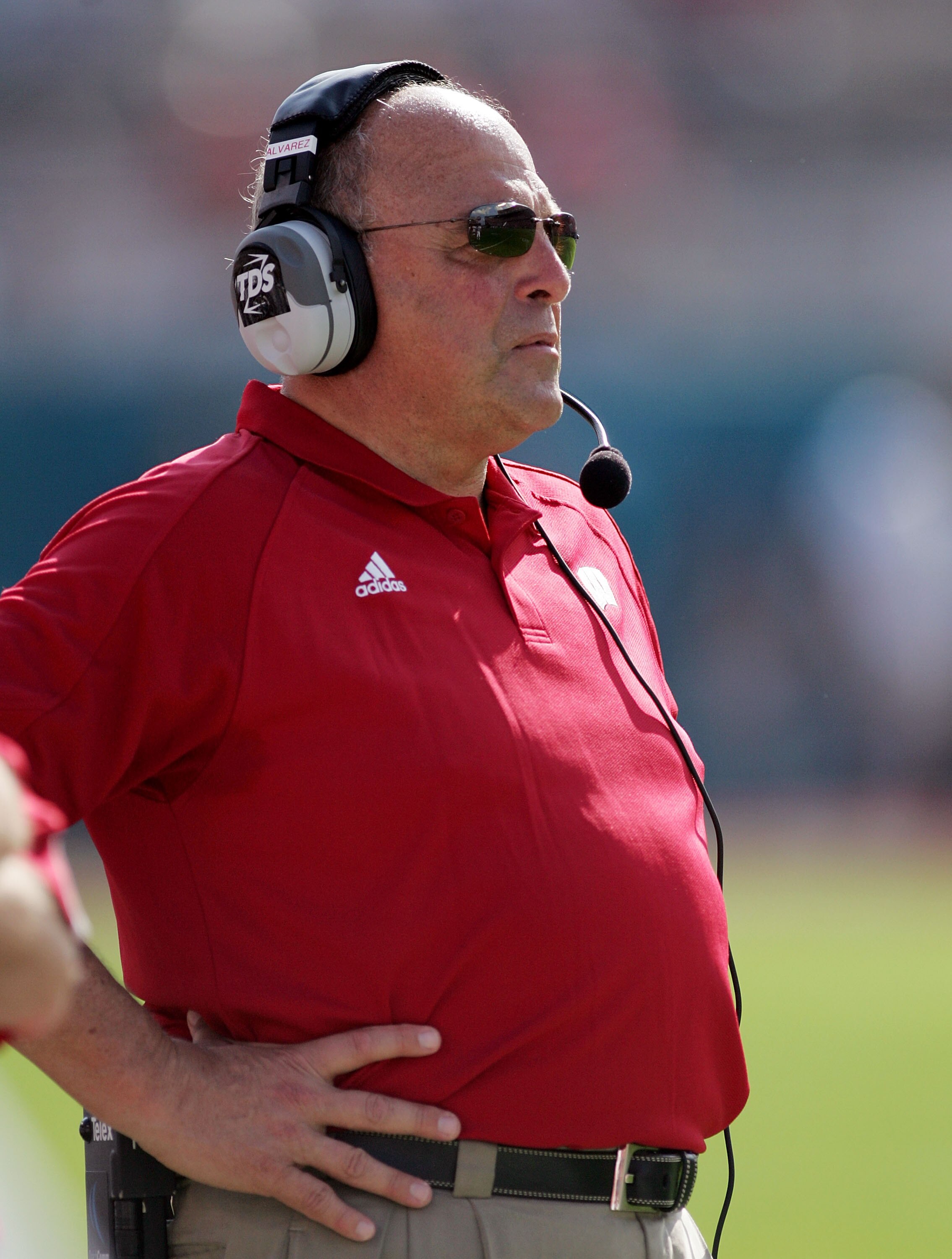 ORLANDO, FL - JANUARY 2: Head coach Barry Alvarez of the Wisconsin Badgers watches from the sidelines while defeating the Auburn Tigers in the Capital One Bowl at the Florida Citrus Bowl on January 2, 2006 in Orlando, Florida. Wisconsin defeated Auburn 24