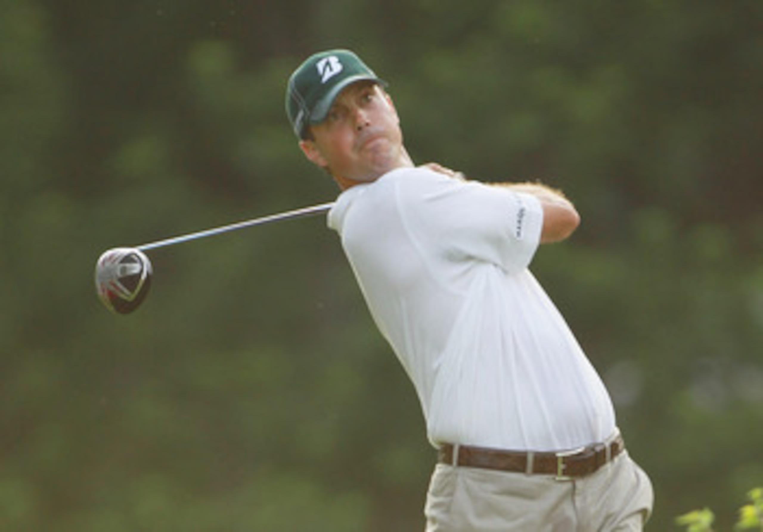 DUBLIN, OH - JUNE 05: Matt Kuchar hits his tee shot on the 18th hole during the final round of the Memorial Tournament presented by Nationwide Insurance at the Muirfield Village Golf Club on June 5, 2011 in Dublin, Ohio. (Photo by Scott Halleran/Getty I DUBLIN, OH - JUNE 05: Matt Kuchar hits his tee shot on the 18th hole during the final round of the Memorial Tournament presented by Nationwide Insurance at the Muirfield Village Golf Club on June 5, 2011 in Dublin, Ohio. (Photo by Scott Halleran/Getty I