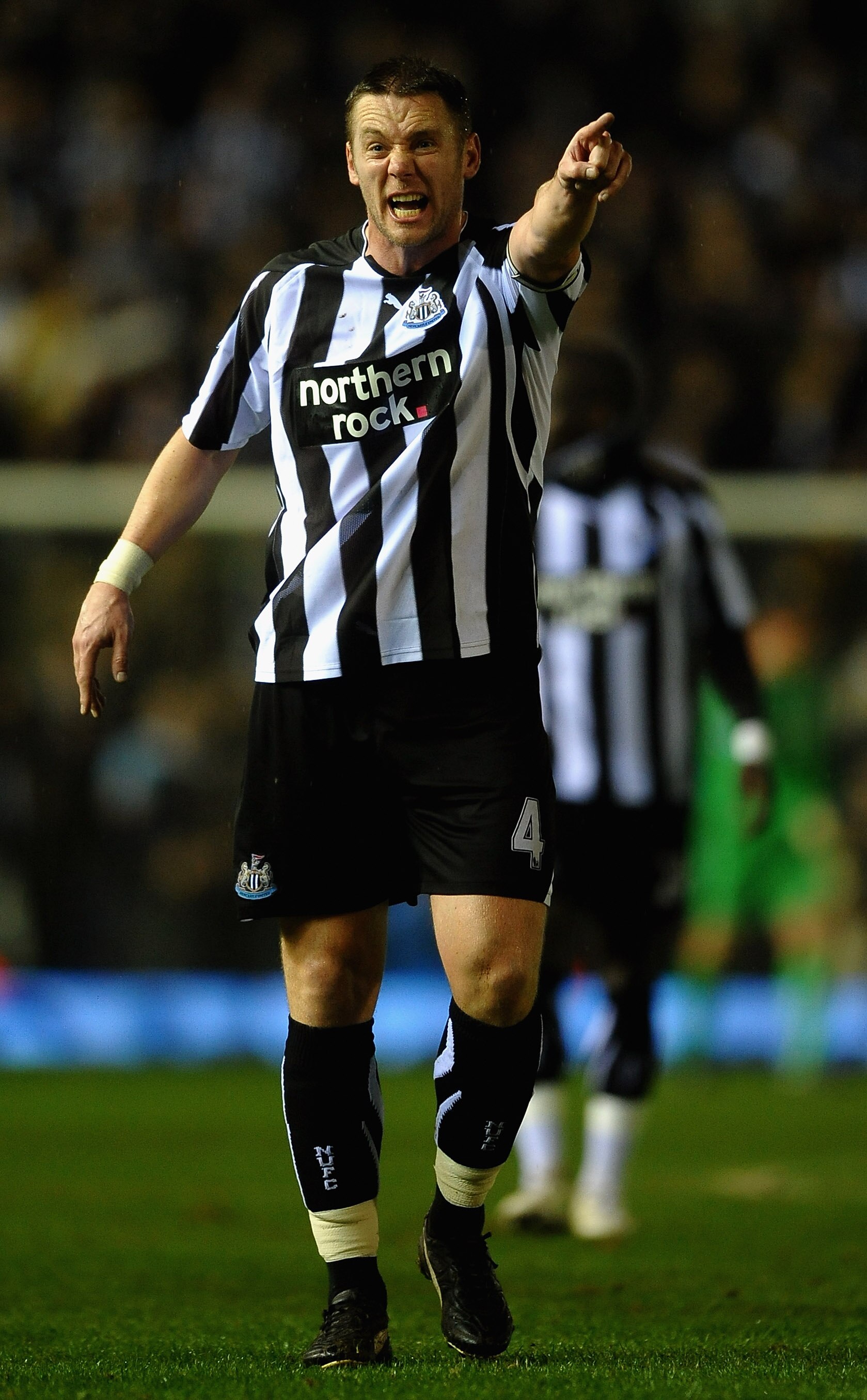 BIRMINGHAM, ENGLAND - FEBRUARY 15:  Kevin Nolan of Newcastle United gives out instructions during the Barclays Premier League match between Birmingham City and Newcastle United at St Andrews  on February 15, 2011 in Birmingham, England.  (Photo by Laurenc