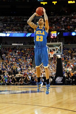 TAMPA, FL - MARCH 19: Tyler Honeycutt #23 of the UCLA Bruins attempts a shot agaisnt the Florida Gators during the third round of the 2011 NCAA men's basketball tournament at St. Pete Times Forum on March 19, 2011 in Tampa, Florida. Florida won 73-65. (P TAMPA, FL - MARCH 19: Tyler Honeycutt #23 of the UCLA Bruins attempts a shot agaisnt the Florida Gators during the third round of the 2011 NCAA men's basketball tournament at St. Pete Times Forum on March 19, 2011 in Tampa, Florida. Florida won 73-65. (P