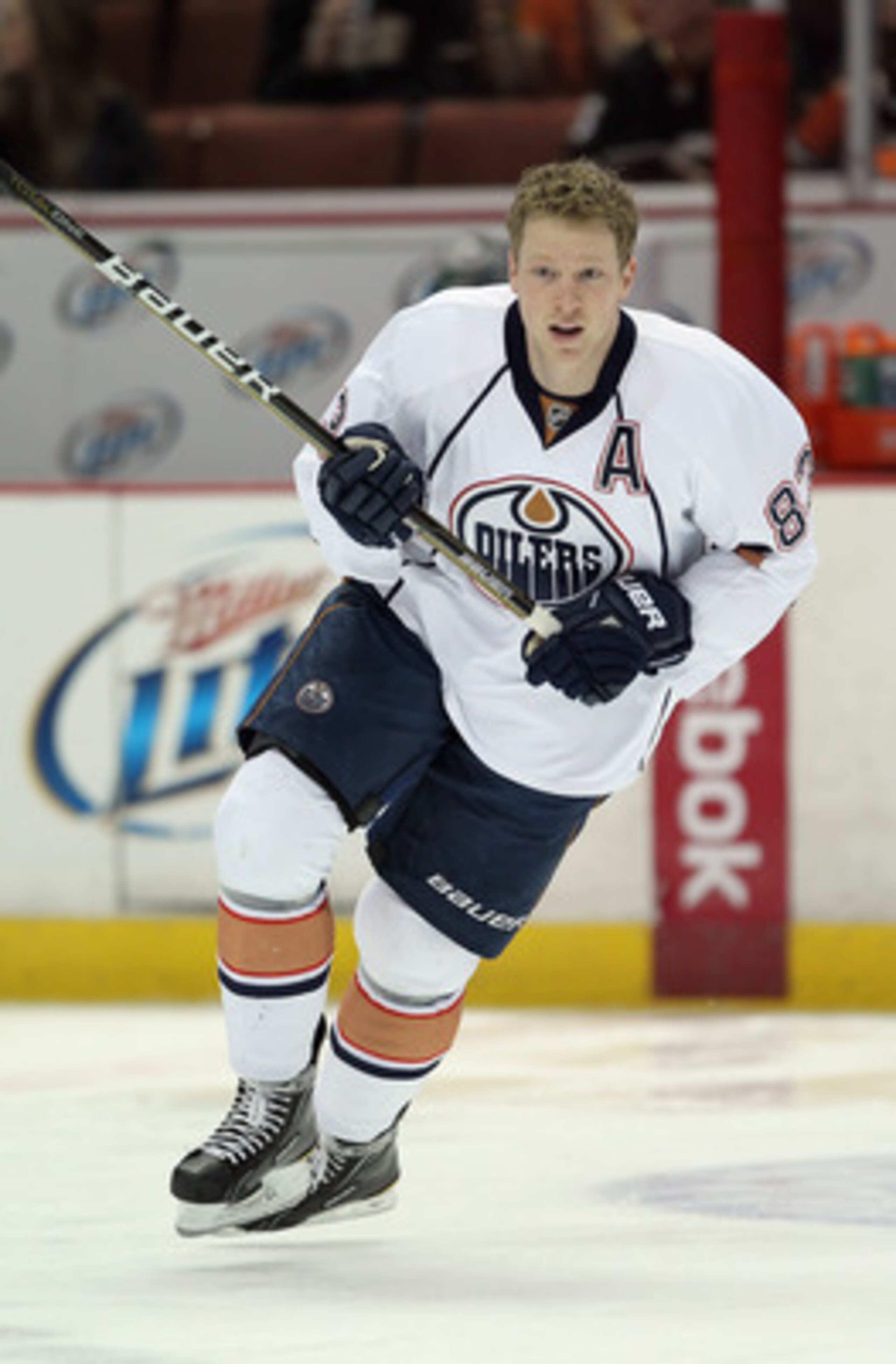 ANAHEIM, CA - JANUARY 16: Ales Hemsky #83 of the Edmonton Oilers skates prior to the start of the game against the Anaheim Ducks at the Honda Center on January 16, 2011 in Anaheim, California. (Photo by Jeff Gross/Getty Images) ANAHEIM, CA - JANUARY 16: Ales Hemsky #83 of the Edmonton Oilers skates prior to the start of the game against the Anaheim Ducks at the Honda Center on January 16, 2011 in Anaheim, California. (Photo by Jeff Gross/Getty Images)