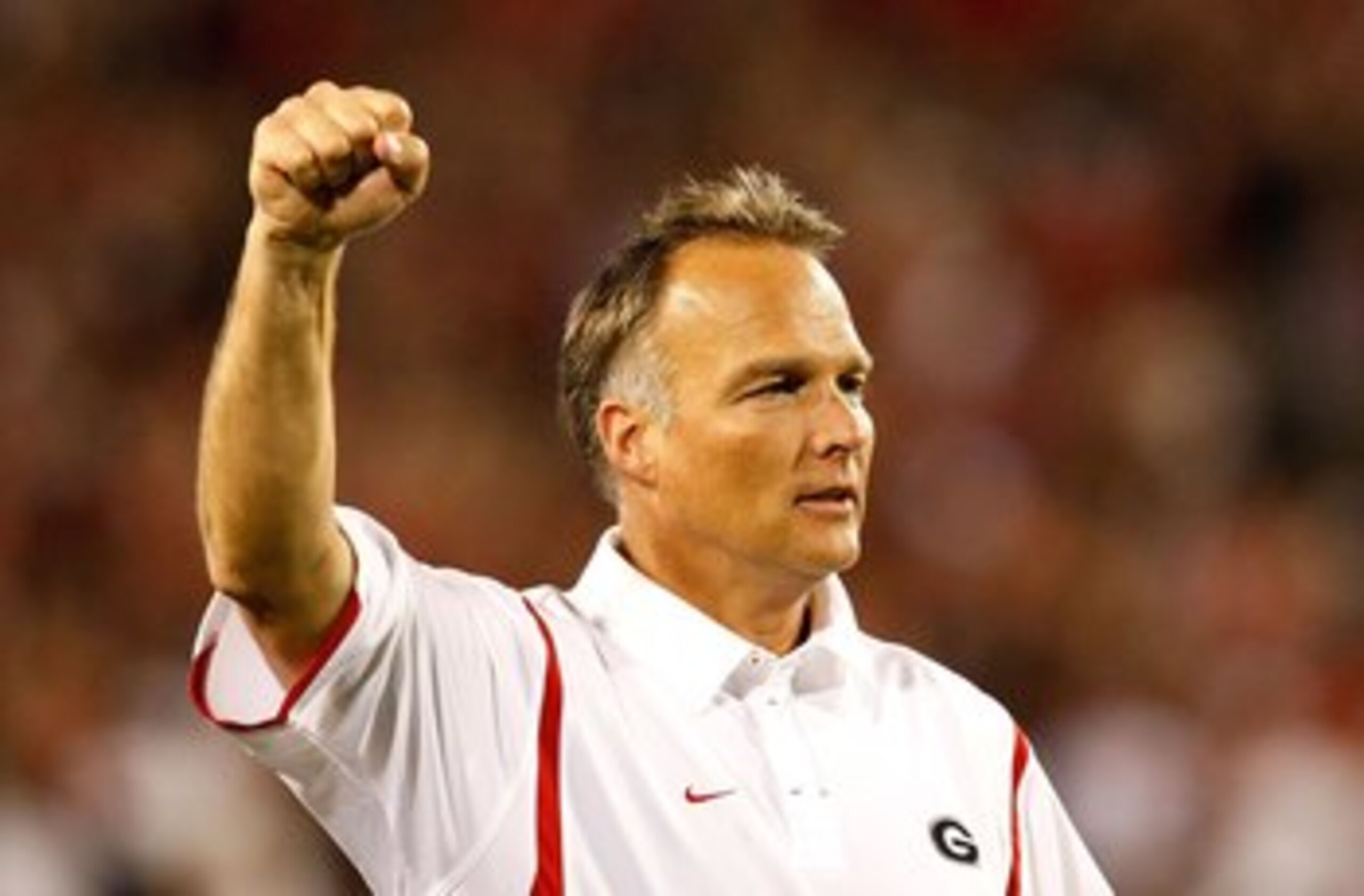 ATHENS, GA - SEPTEMBER 12:  Head coach Mark Richt of the Georgia Bulldogs against the South Carolina Gamecocks at Sanford Stadium on September 12, 2009 in Athens, Georgia.  (Photo by Kevin C. Cox/Getty Images)