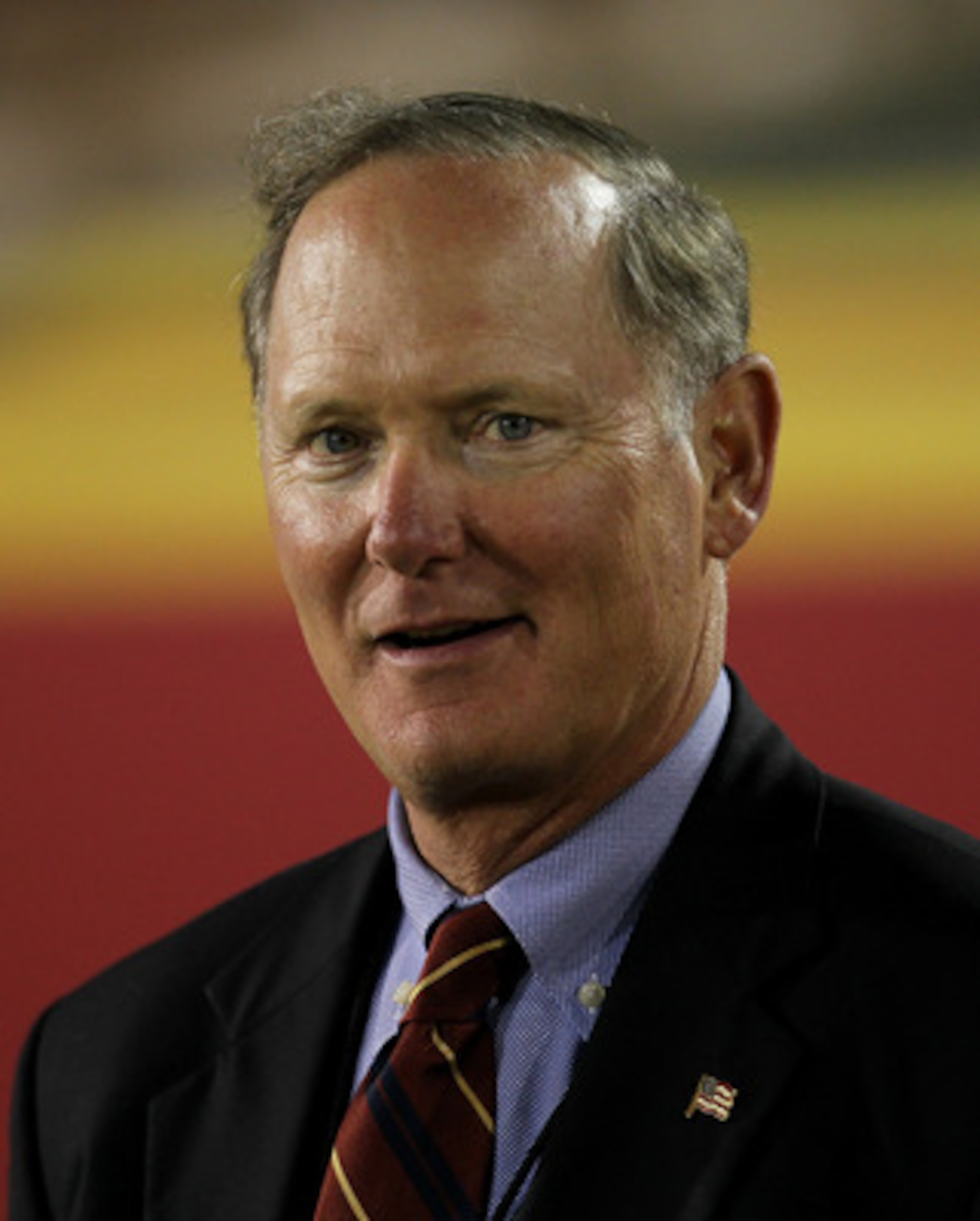 LOS ANGELES - SEPTEMBER 11:   USC Trojans athletic director Pat Haden looks on during the game with the Virginia Cavaliers at Los Angeles Memorial Coliseum on September 11, 2010 in Los Angeles, California. USC won 17-14.  (Photo by Stephen Dunn/Getty Imag