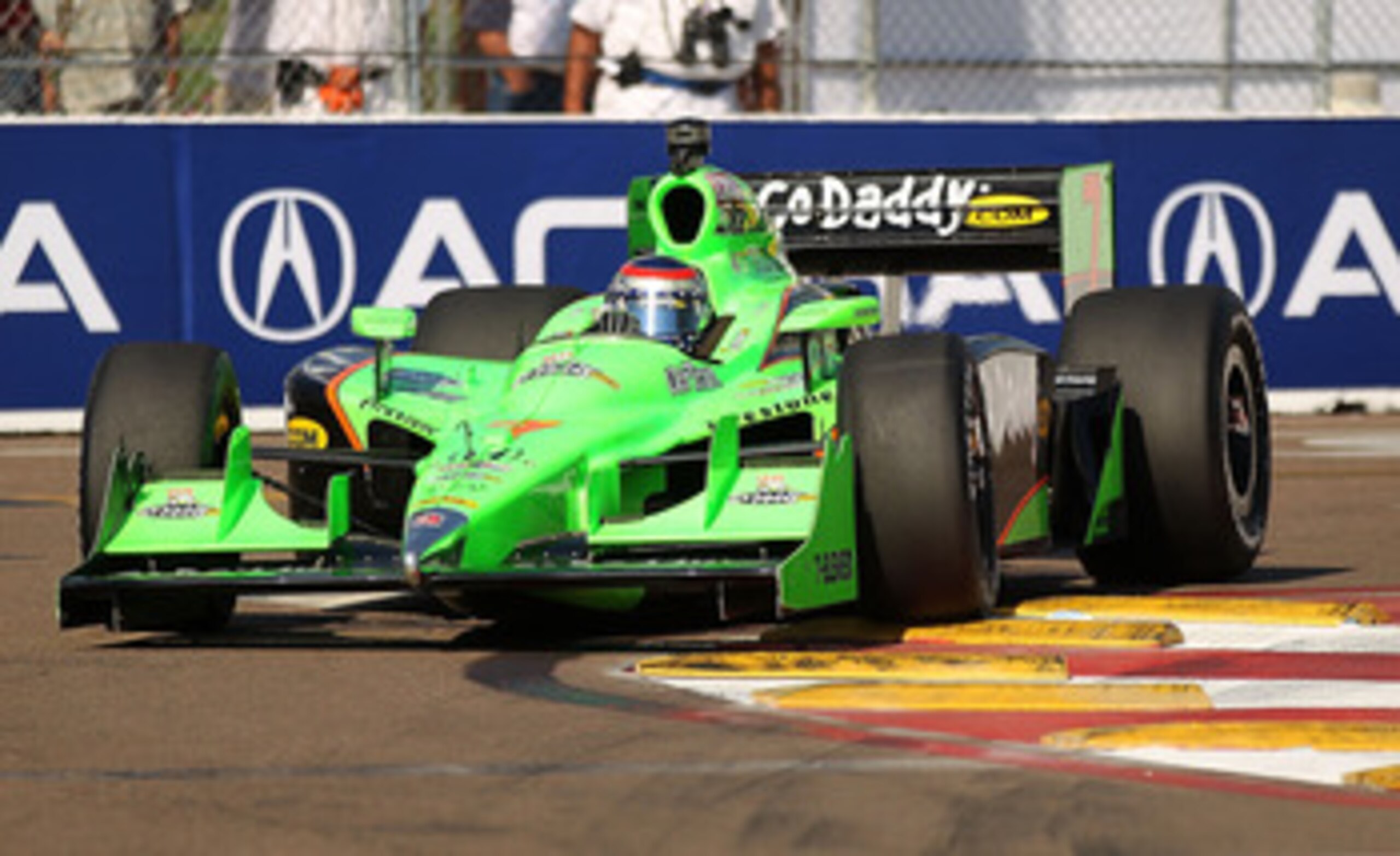 ST PETERSBURG, FL - MARCH 25: Danica Patrick, driver of the #7 Team GoDaddy.com Andretti Autosport Honda Dallara during practice for the IndyCar Series Honda Grand Prix of St. Petersburg on March 25, 2011 in St Petersburg, Florida. (Photo by Mike Ehrman ST PETERSBURG, FL - MARCH 25: Danica Patrick, driver of the #7 Team GoDaddy.com Andretti Autosport Honda Dallara during practice for the IndyCar Series Honda Grand Prix of St. Petersburg on March 25, 2011 in St Petersburg, Florida. (Photo by Mike Ehrman