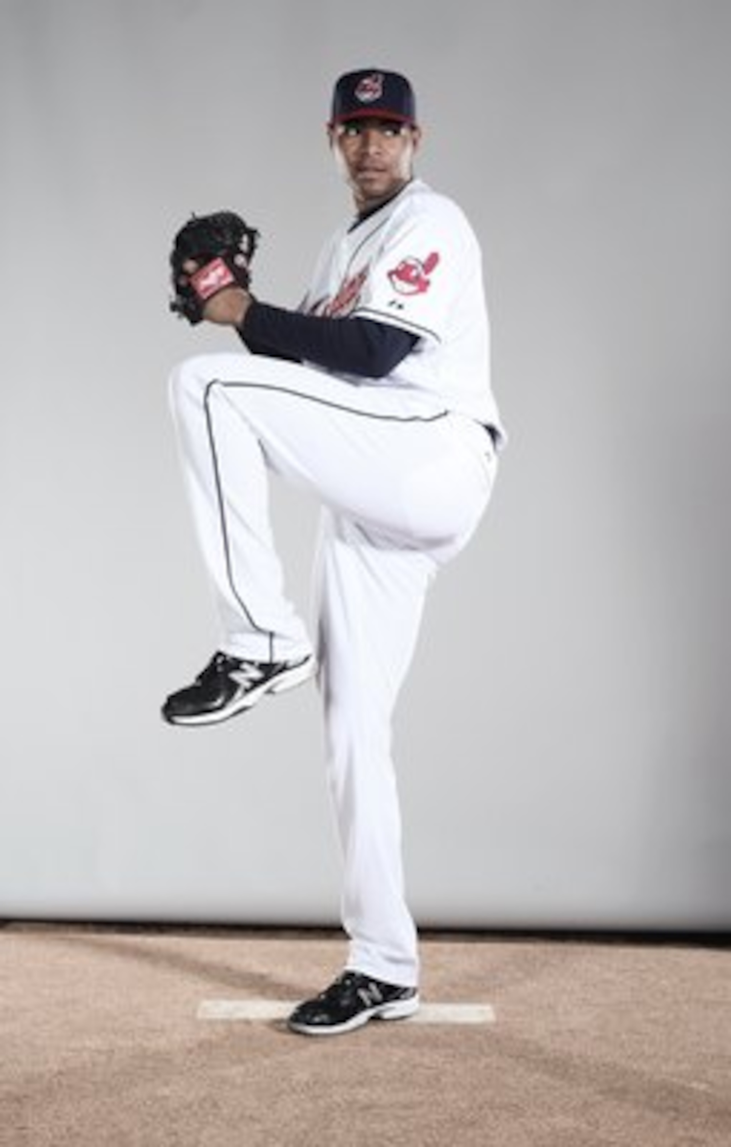 GOODYEAR, AZ - FEBRUARY 28:  (EDITORS NOTE: This images was digitally desaturated.)  Jeanmar Gomez #69 poses for a portrait during the Cleveland Indians Photo Day at the training complex at Goodyear Stadium on February 28, 2010 in Goodyear, Arizona.  (Pho