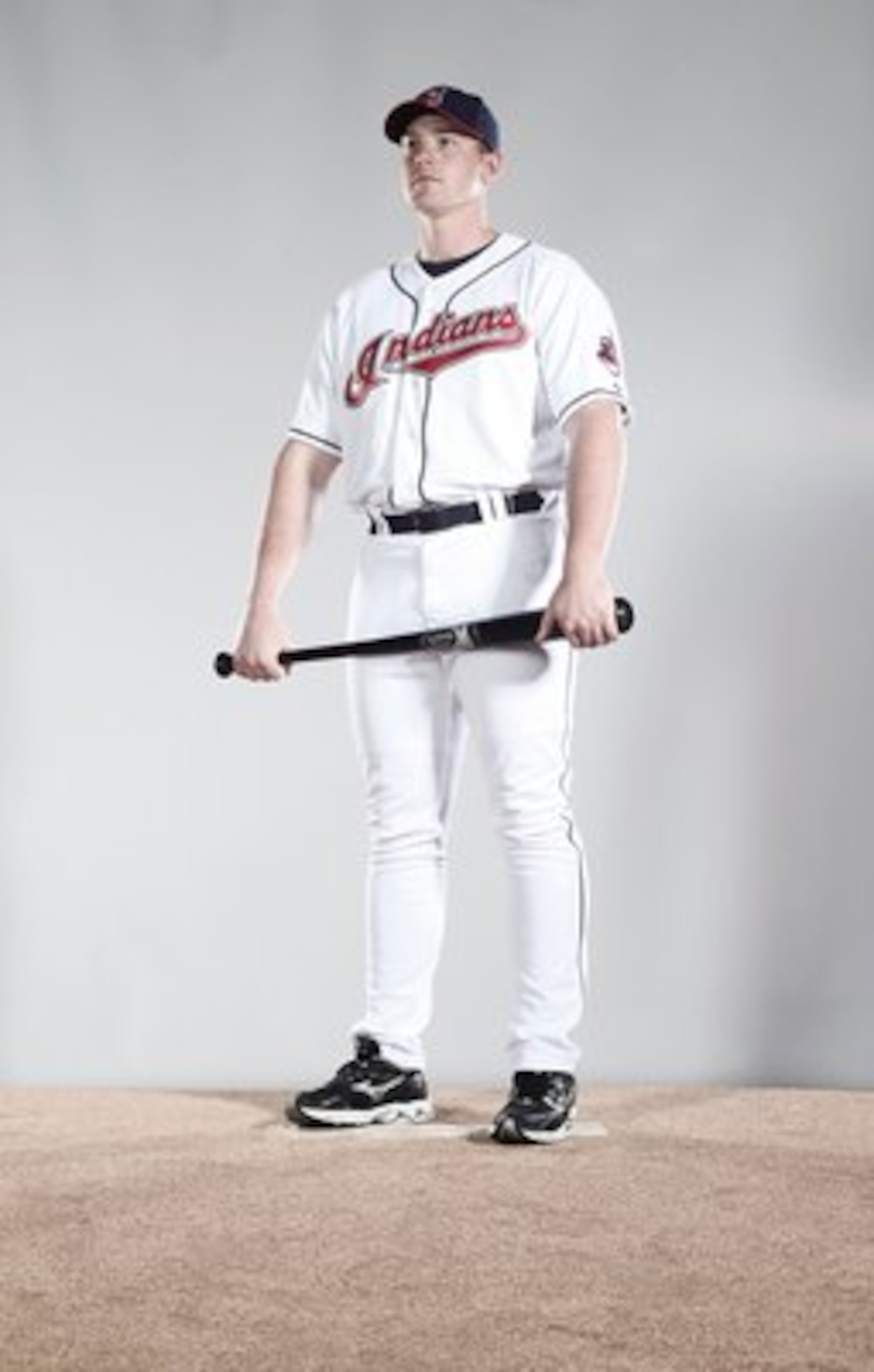 GOODYEAR, AZ - FEBRUARY 28:  (EDITORS NOTE: This images was digitally desaturated.) Nick Weglarz #71 poses for a portrait during the Cleveland Indians Photo Day at the training complex at Goodyear Stadium on February 28, 2010 in Goodyear, Arizona.  (Photo